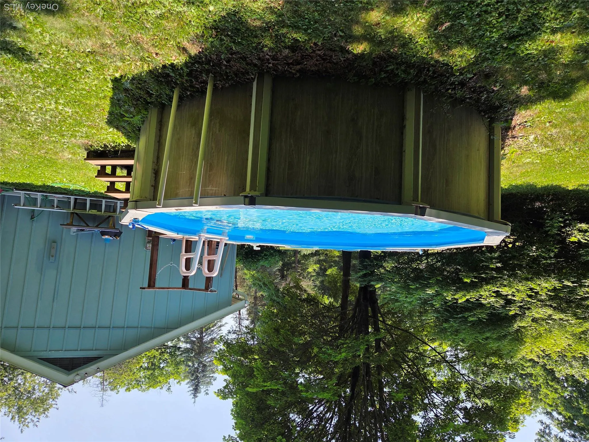 above ground pool for those hot summer days. above ground pool for those hot summer days.