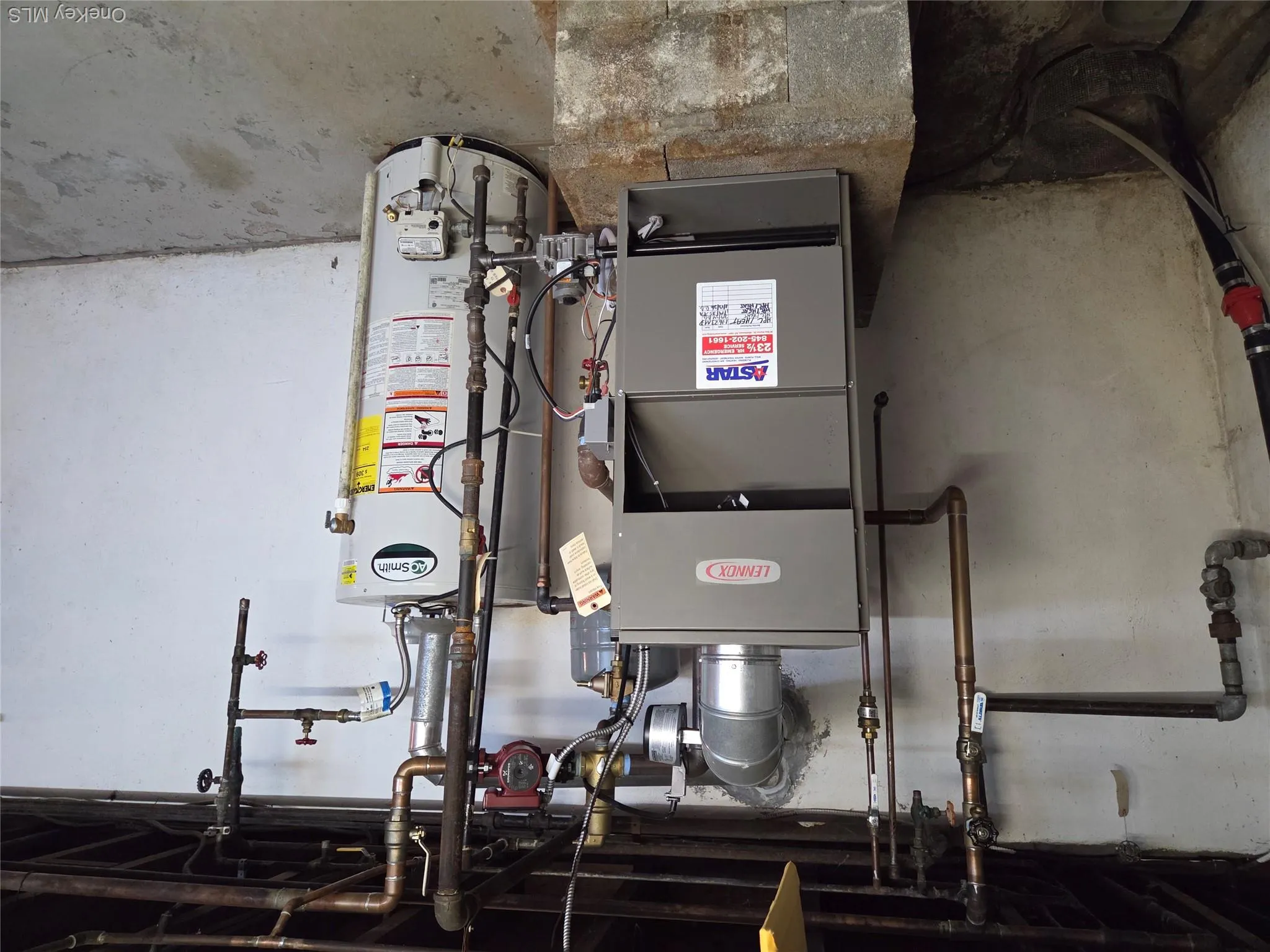 Newer natural gas furnace for the heating system. Newer natural gas furnace for the heating system.