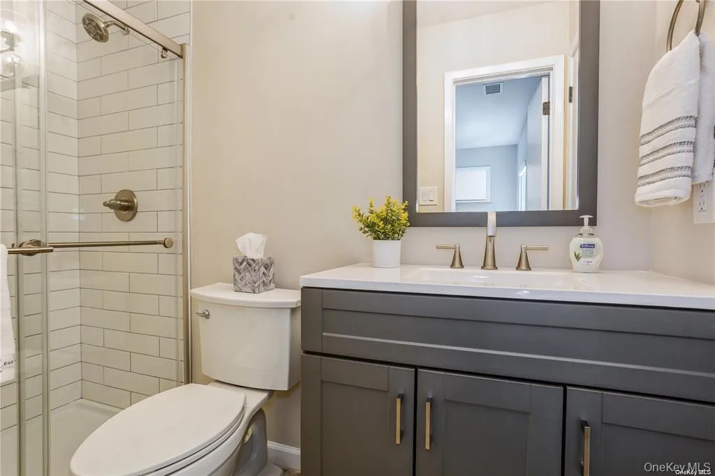 Full Showered Bath with additional closet for second bedroom Full Showered Bath with additional closet for second bedroom