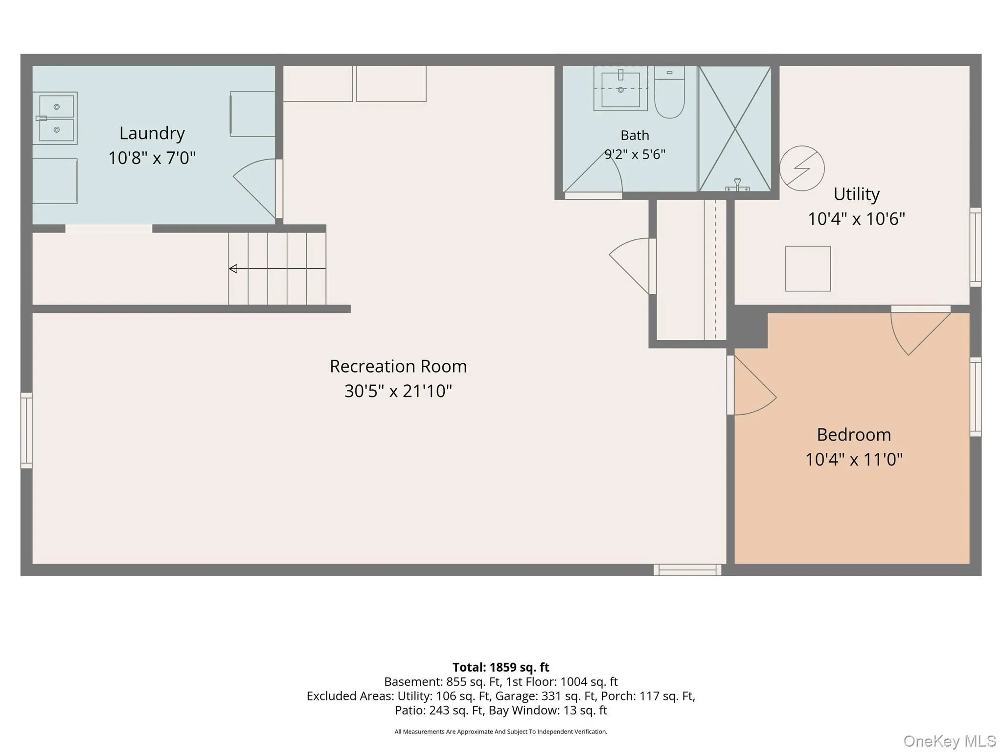 Lower-level floorplan. Lower-level floorplan.