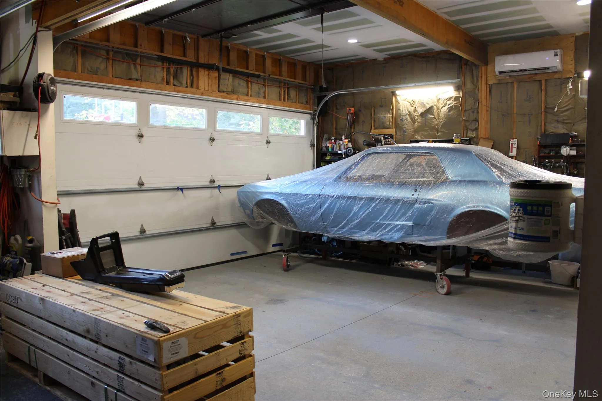 Climate controlled three car garage Climate controlled three car garage