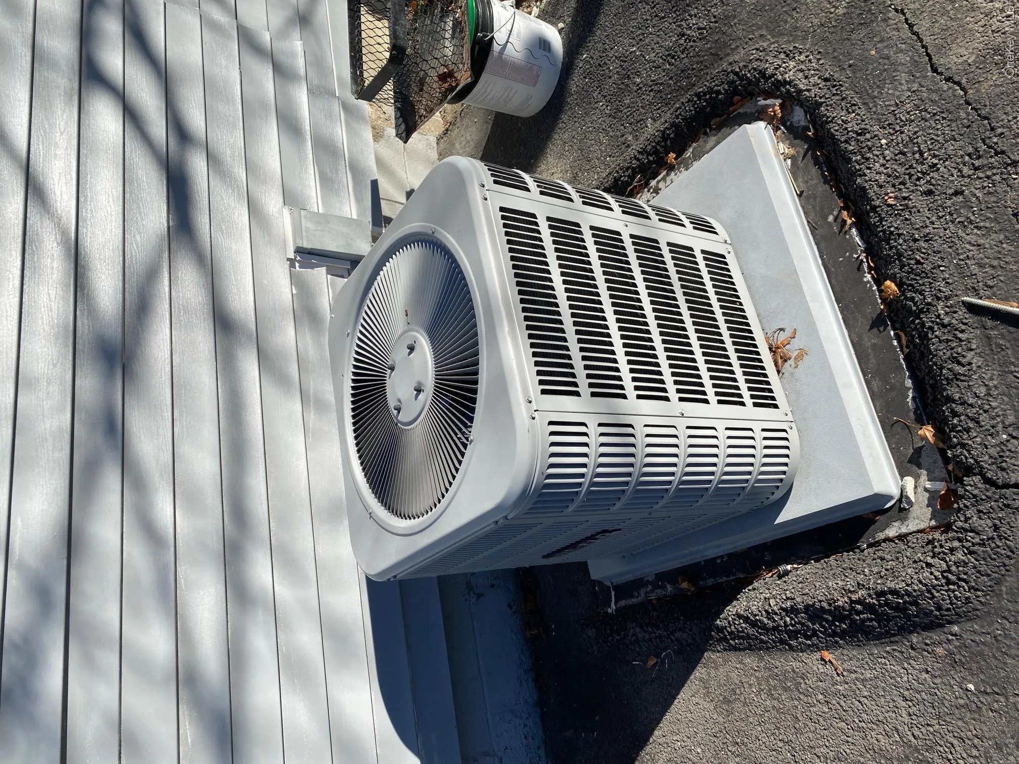 Exterior view of a cooling unit Exterior view of a cooling unit