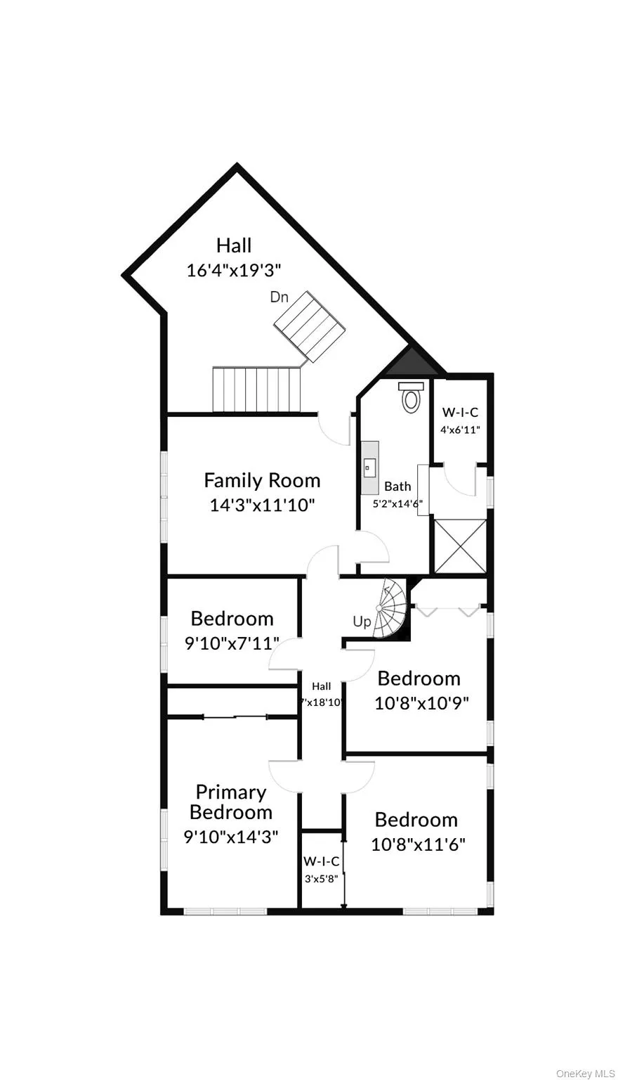 Bedroom level. Bedroom level.