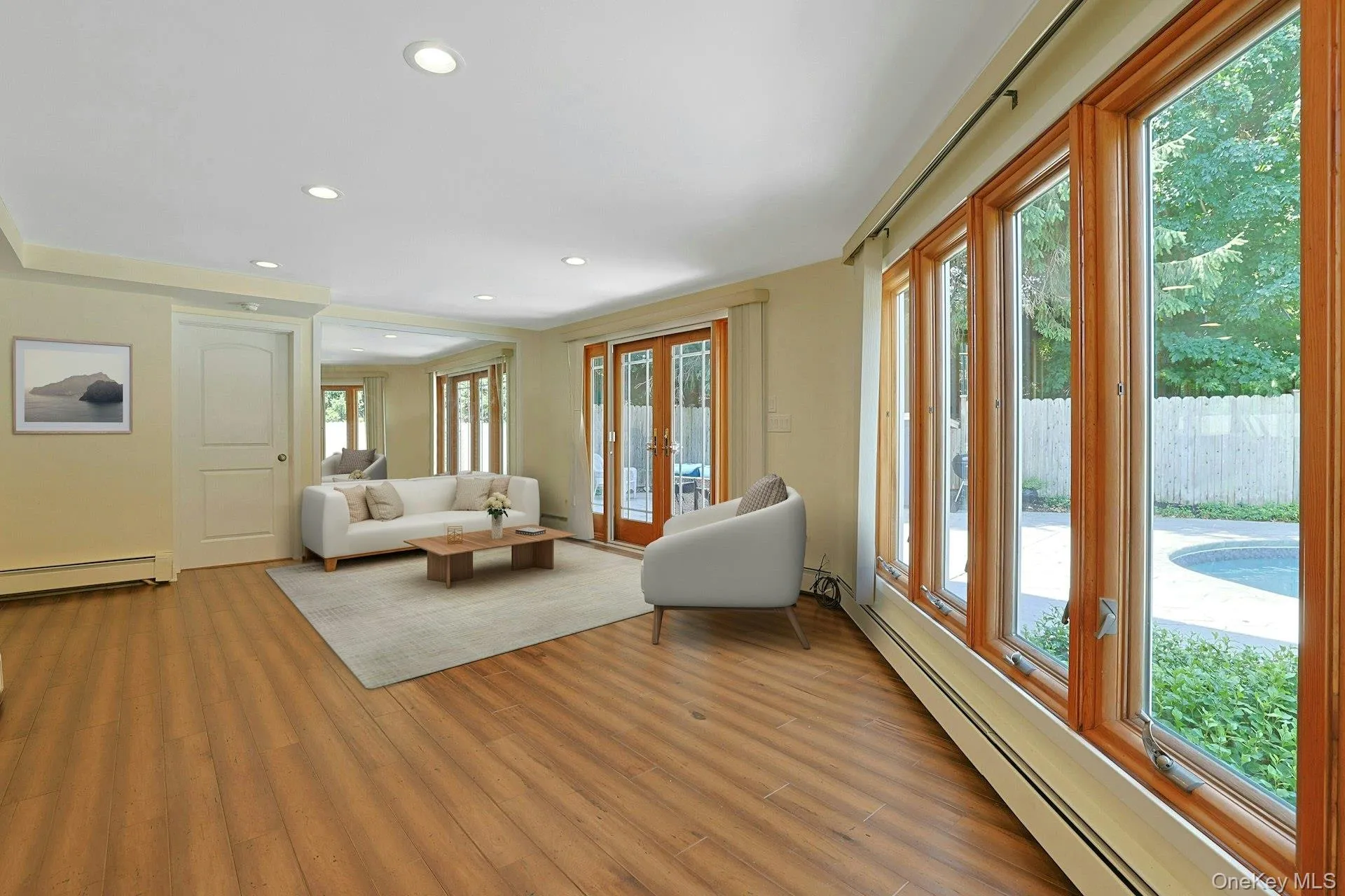 As throughout most of the home, this room is graced by hardwood floors in perfect condition. It would also make an amazing music room. As throughout most of the home, this room is graced by hardwood floors in perfect condition. It would also make an amazing music room.