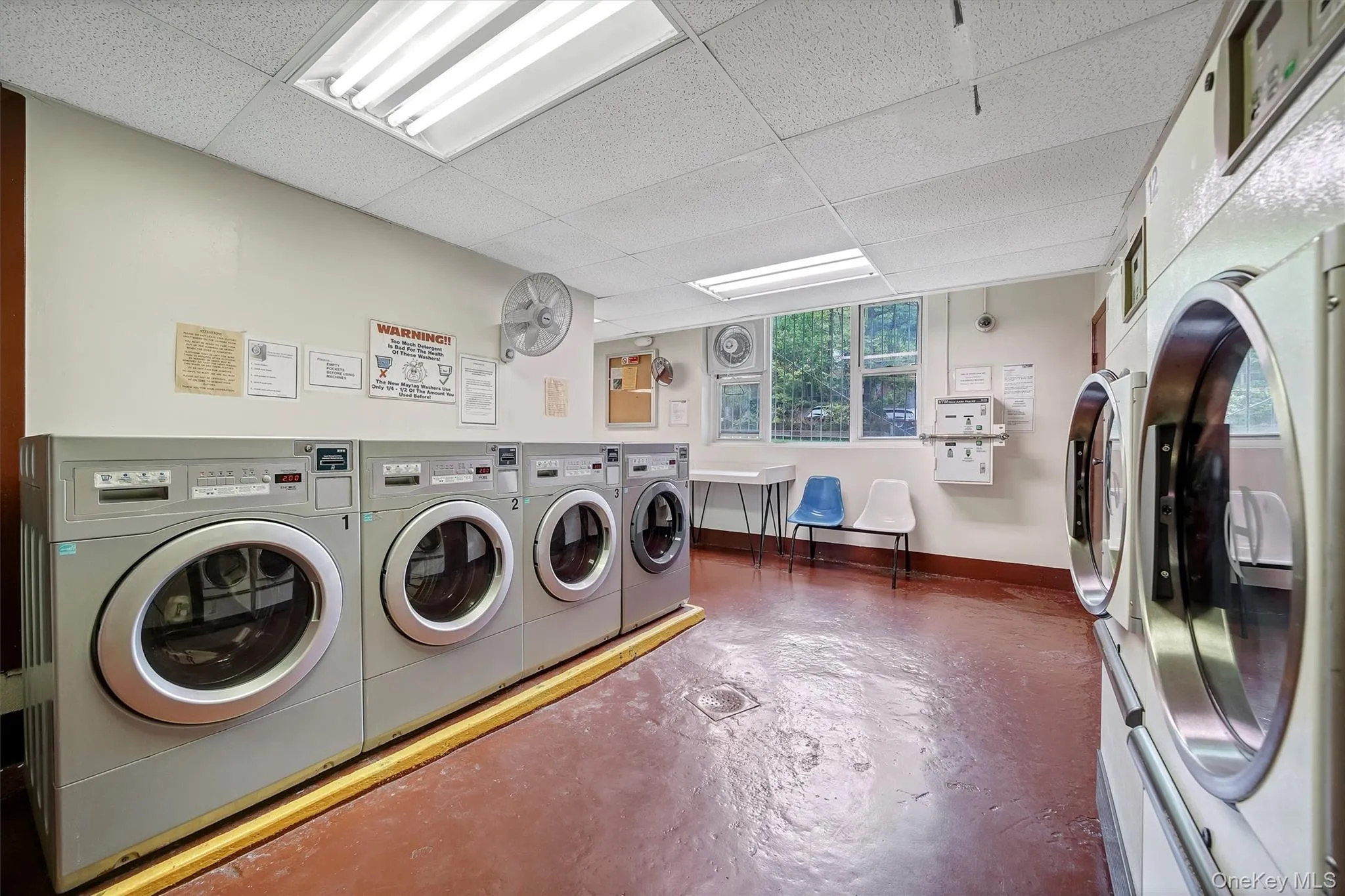 Common laundry located on basement floor Common laundry located on basement floor
