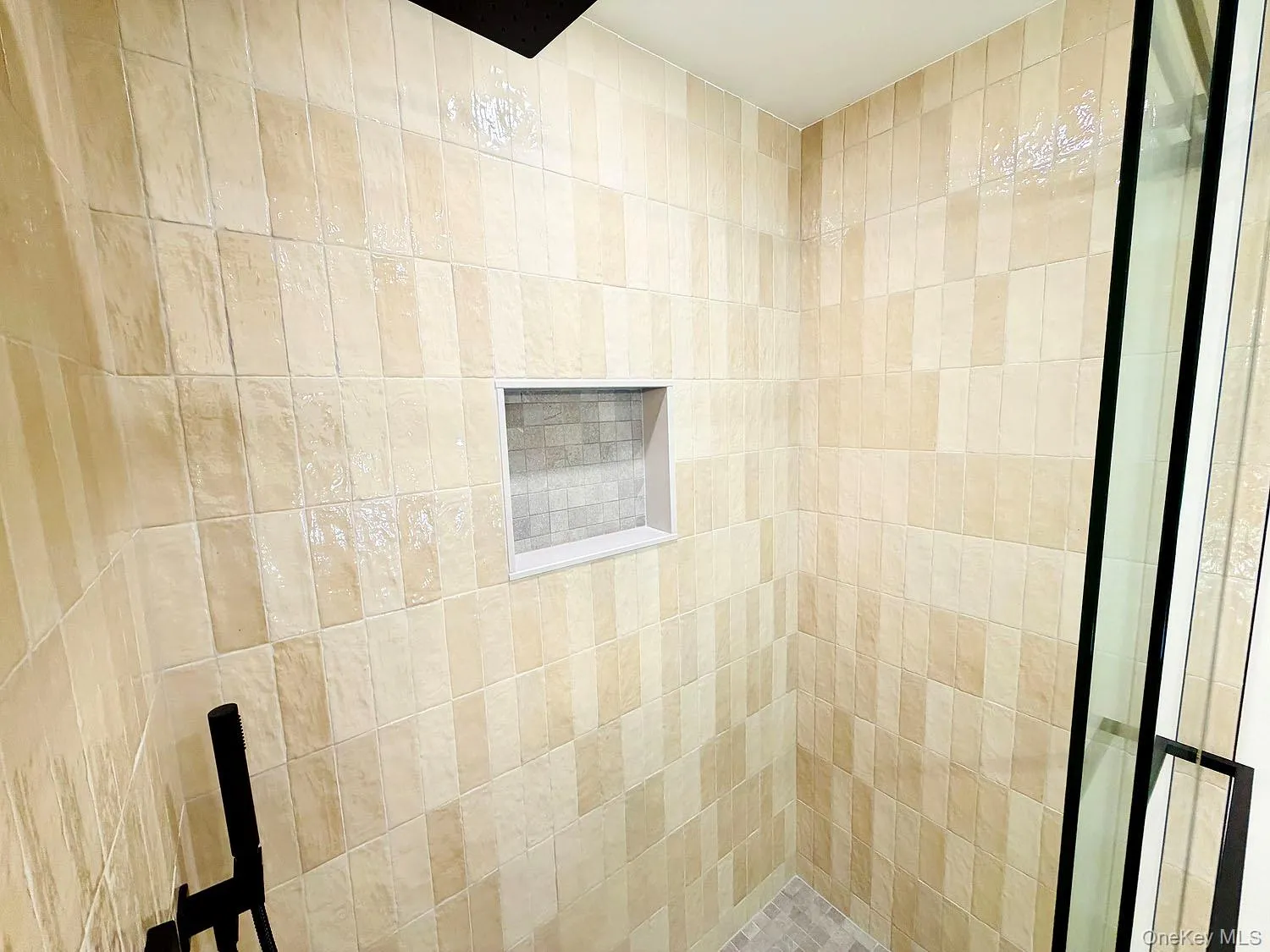 Tiled shower Tiled shower