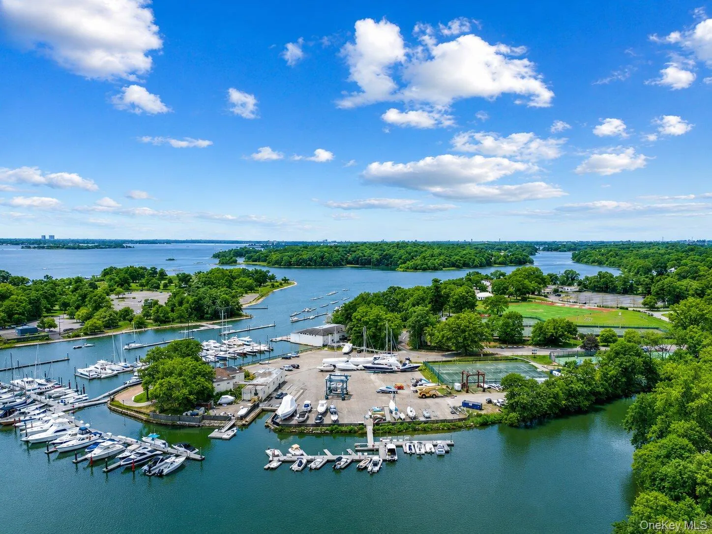 Aerial View of Boat Docks Aerial View of Boat Docks