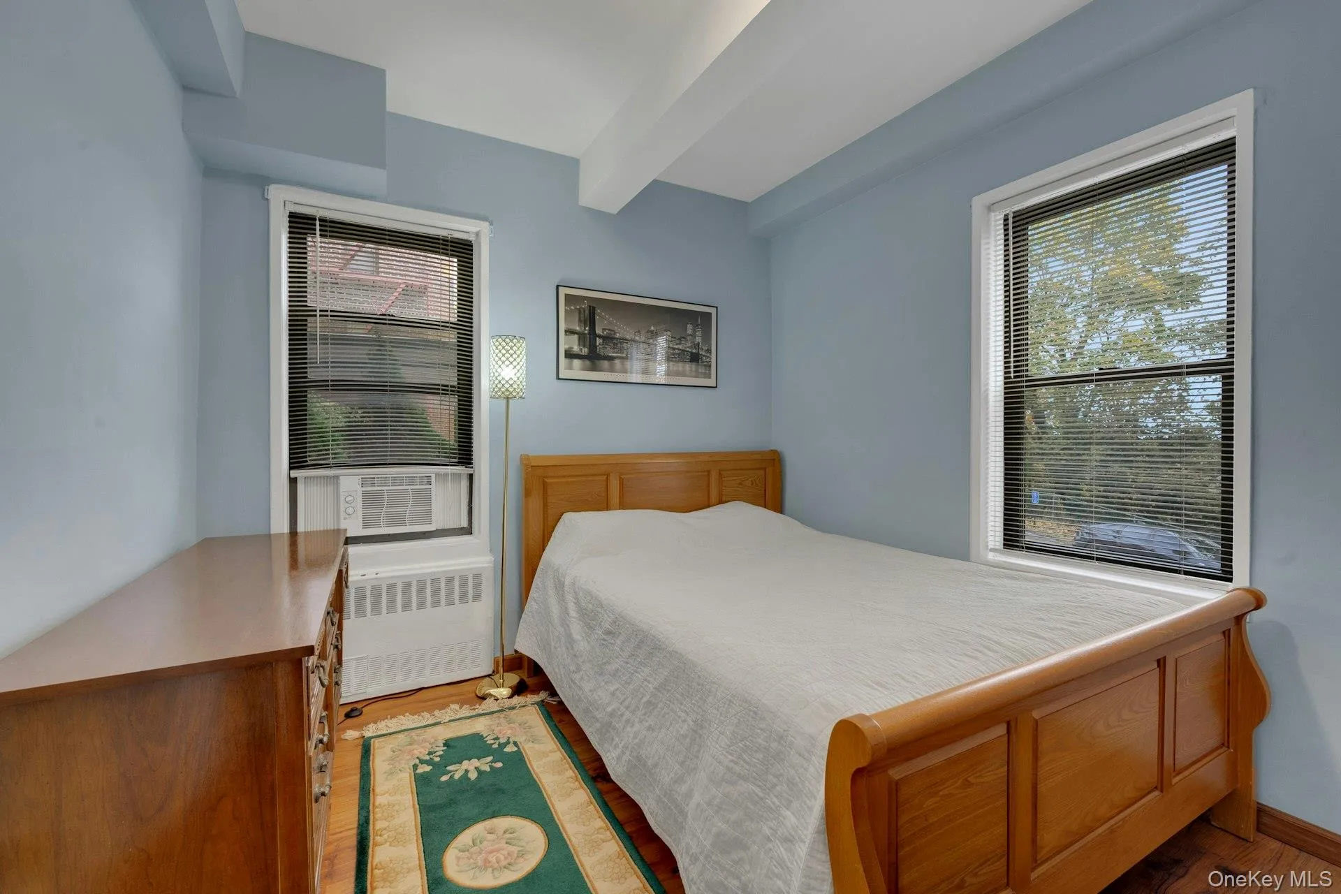 Bedroom 2 with large window Bedroom 2 with large window
