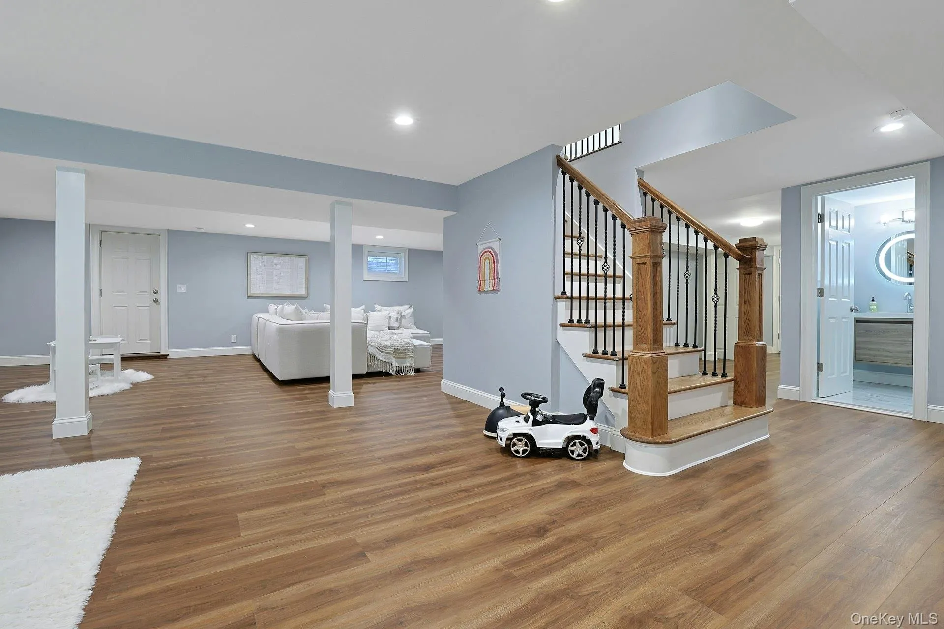Generous open layout provides flexible space for games, hobbies, or everyday family living. Generous open layout provides flexible space for games, hobbies, or everyday family living.
