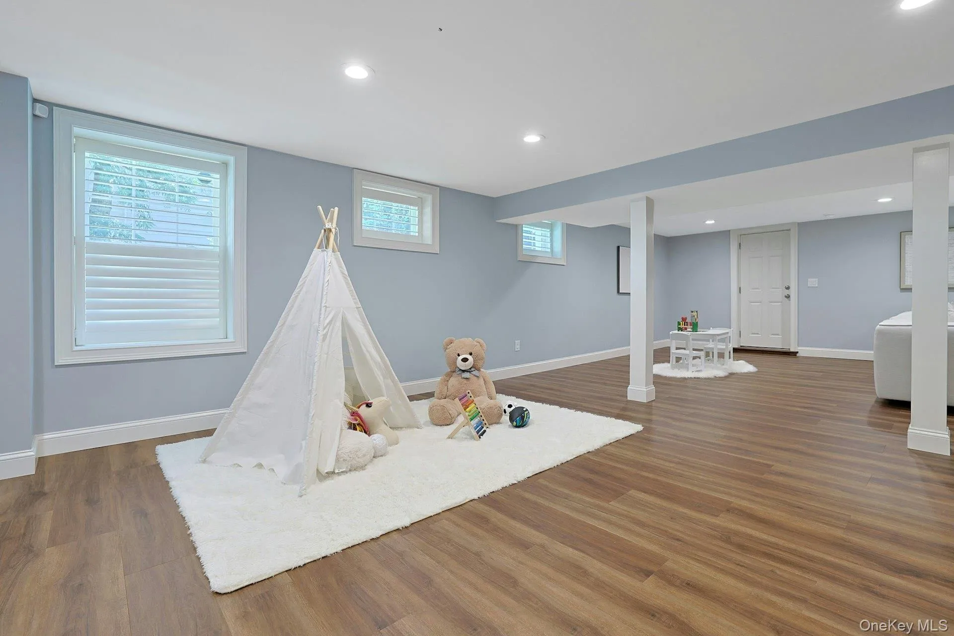 Expansive walk-out lower level offers endless possibilities for recreation, play, and entertaining. The large egress window would allow for a bedroom to be easily added. Expansive walk-out lower level offers endless possibilities for recreation, play, and entertaining. The large egress window would allow for a bedroom to be easily added.