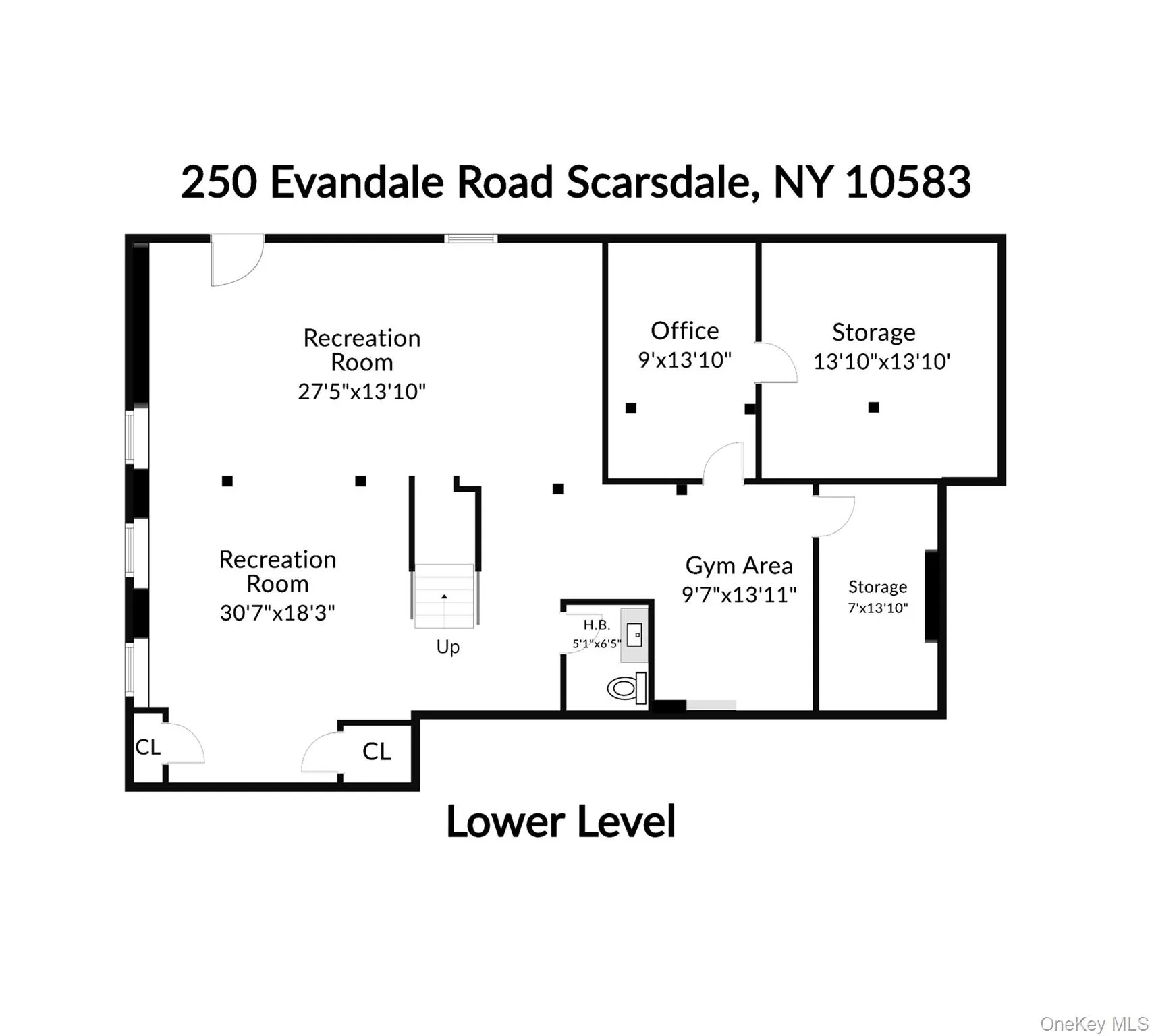 Lower level floor plan. Lower level floor plan.