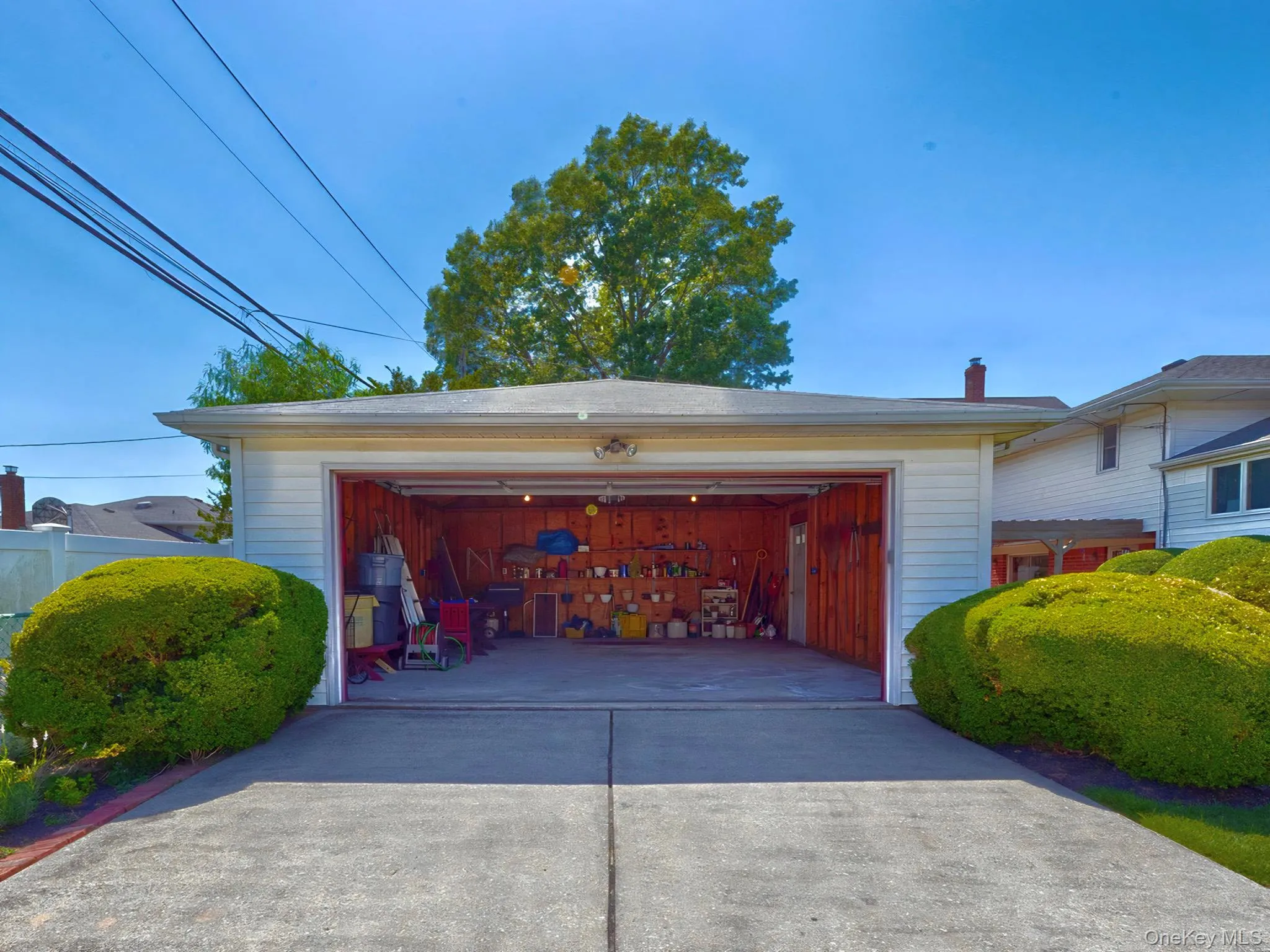 Detached 2 car garage interior Detached 2 car garage interior