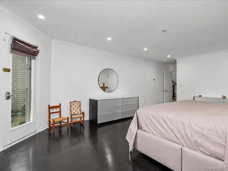 Freshly refinished hardwood floors. Freshly refinished hardwood floors.