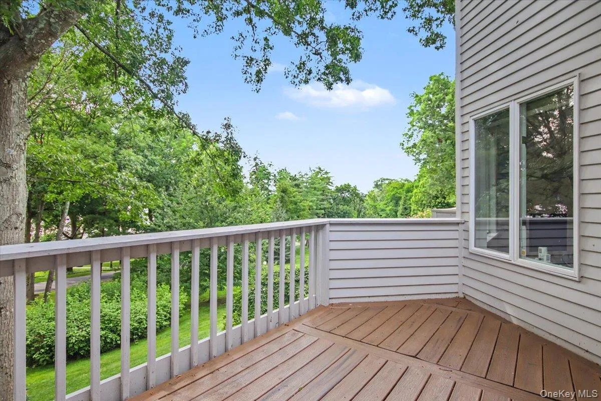 Private deck from dining room. Private deck from dining room.
