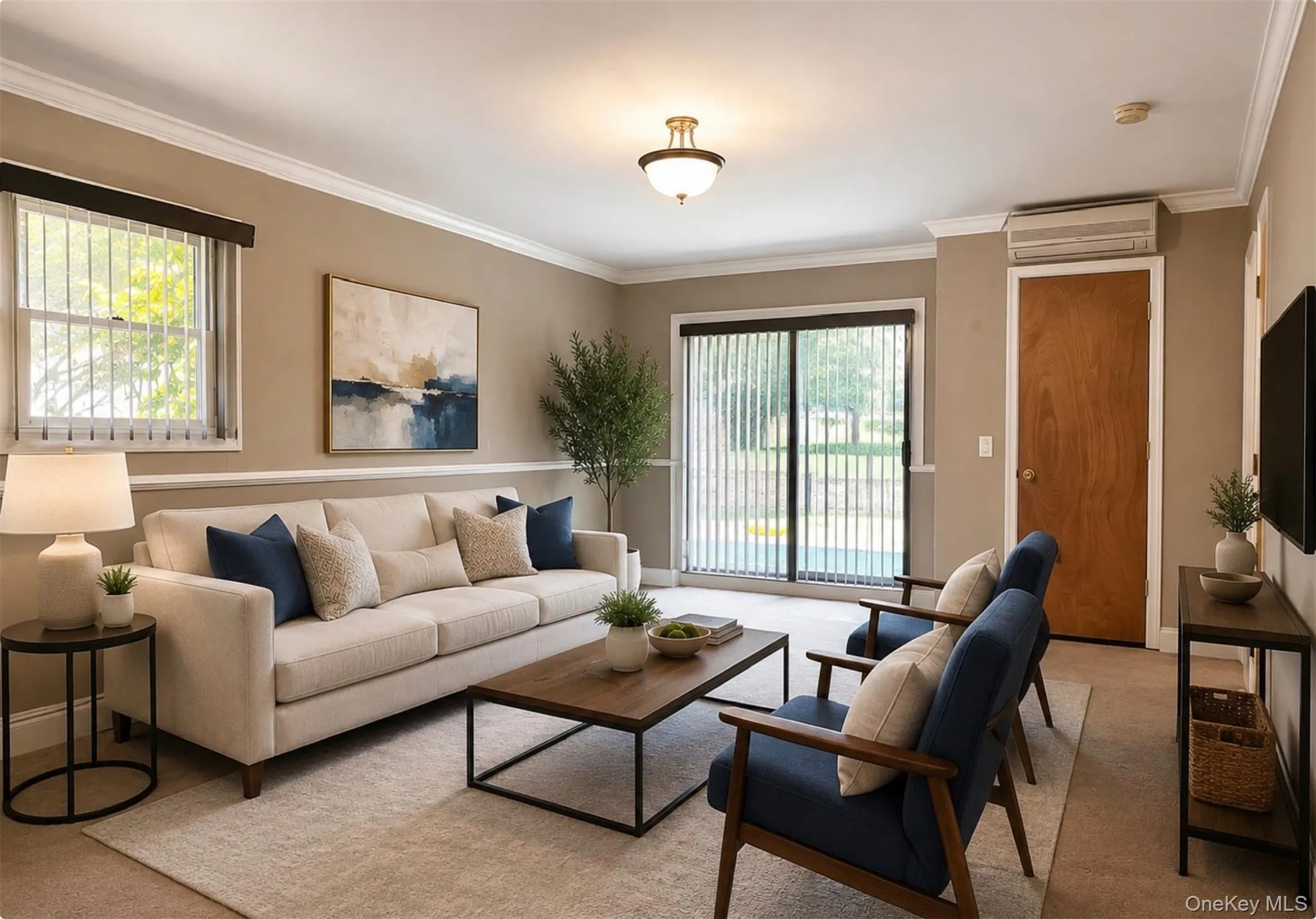 Virtualy staged living room in Auxilary apt Virtualy staged living room in Auxilary apt