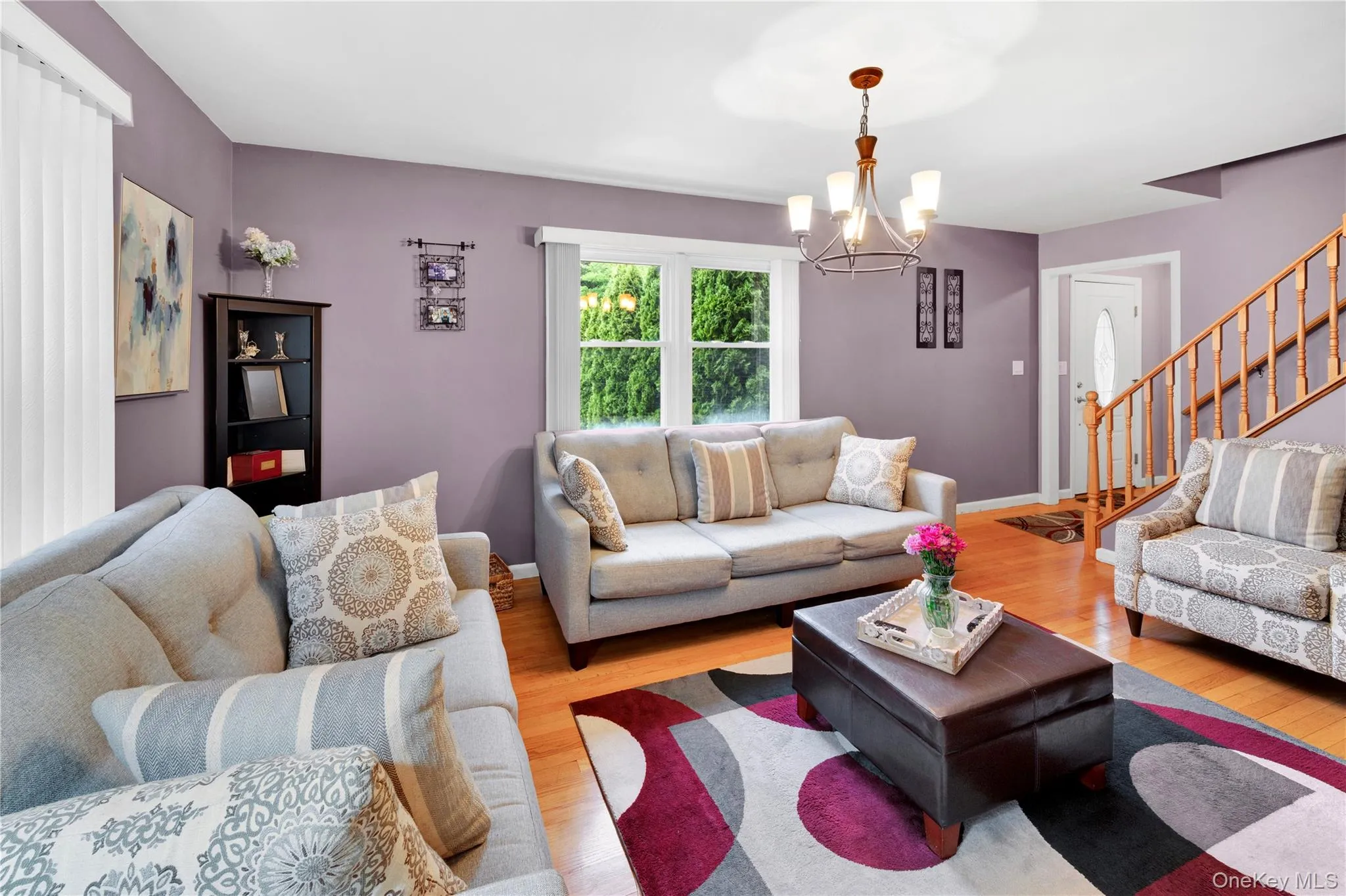 View of the living room towards the main entrance. View of the living room towards the main entrance.