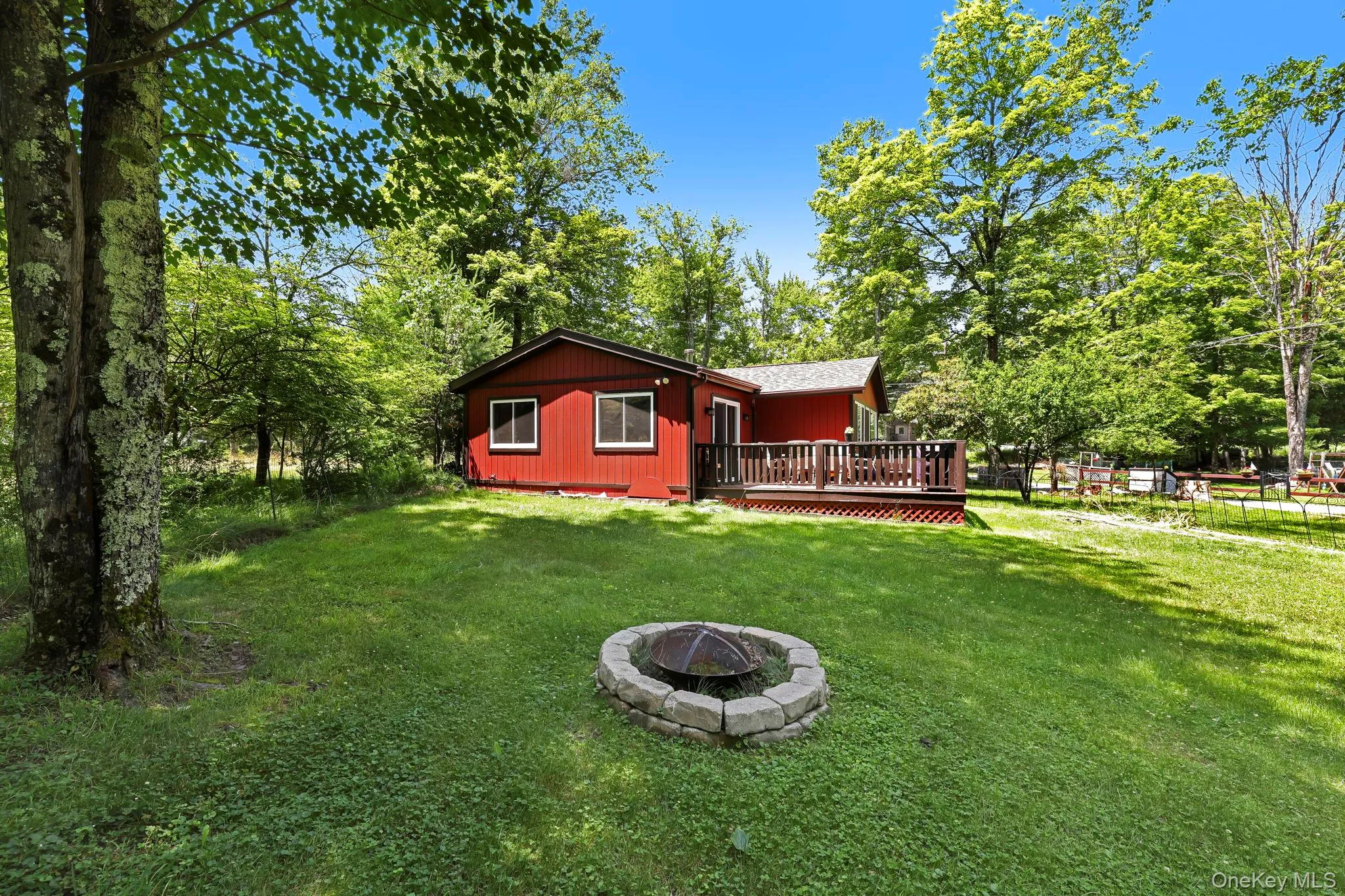 Yard with firepit Yard with firepit