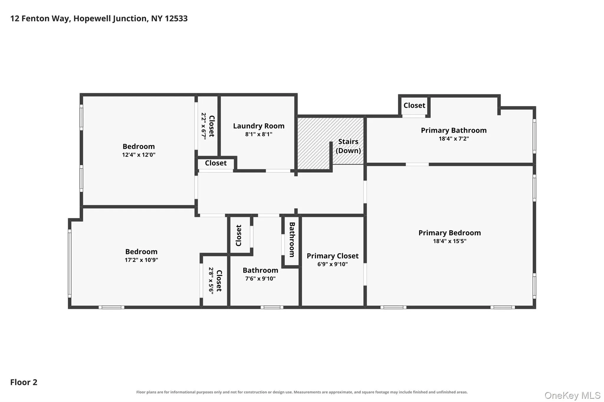 Second floor plan layout. Second floor plan layout.