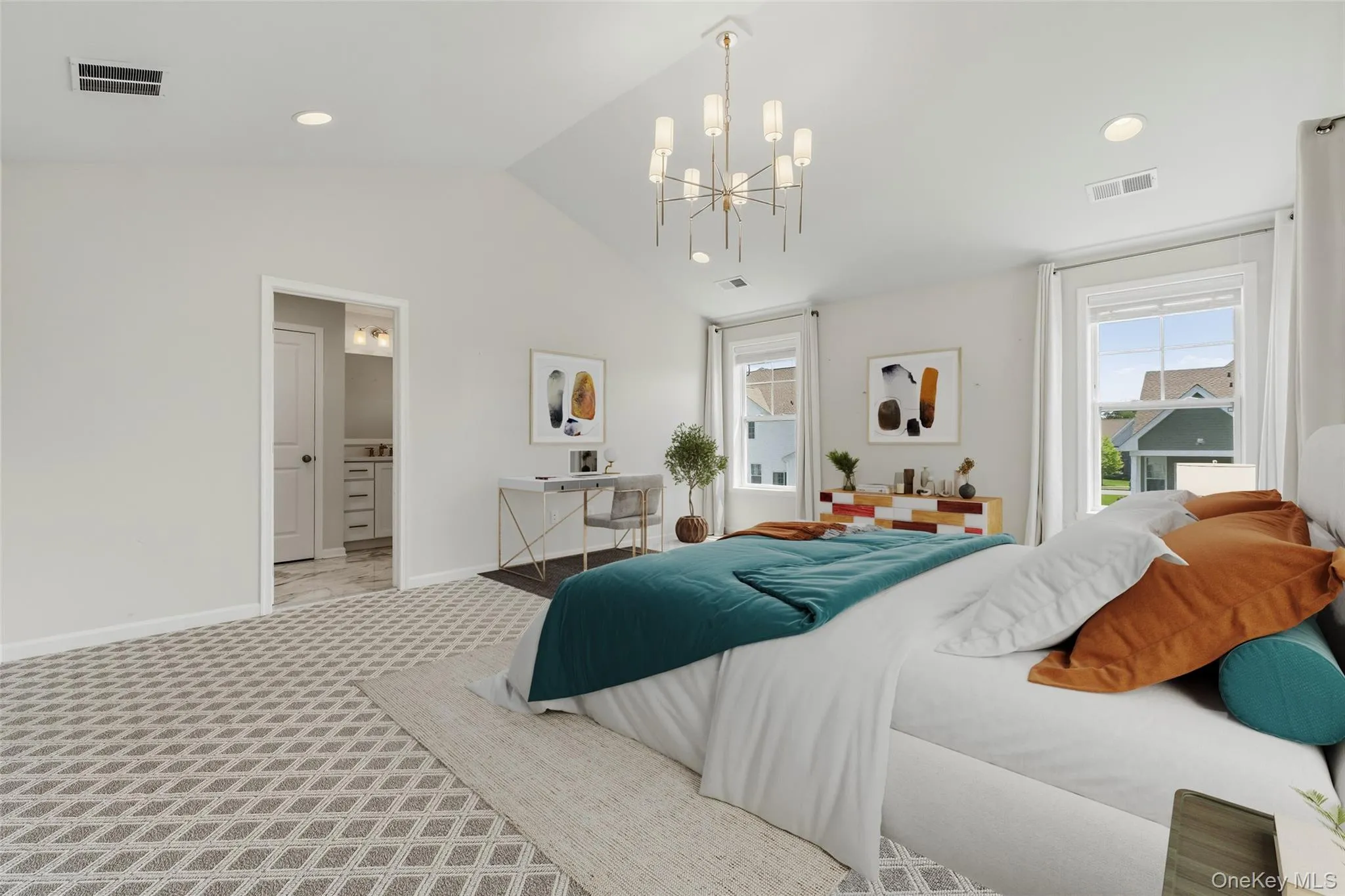 Master bedroom virtually staged Master bedroom virtually staged