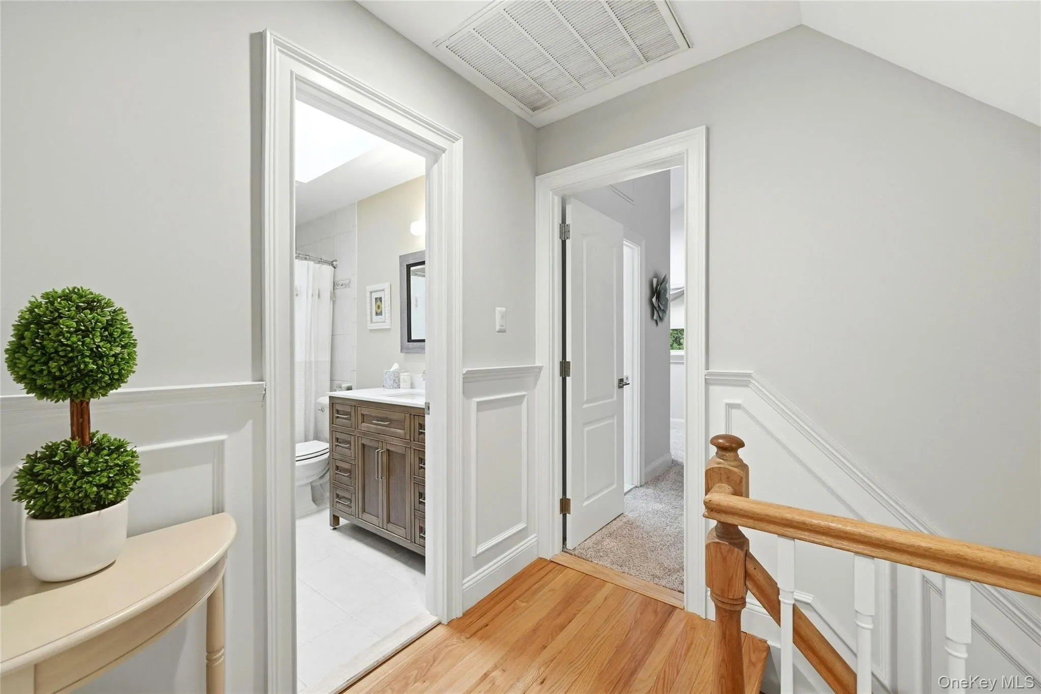 The Lovely Stairway To The Second Floor & Hallway To The Bedrooms. The Lovely Stairway To The Second Floor & Hallway To The Bedrooms.