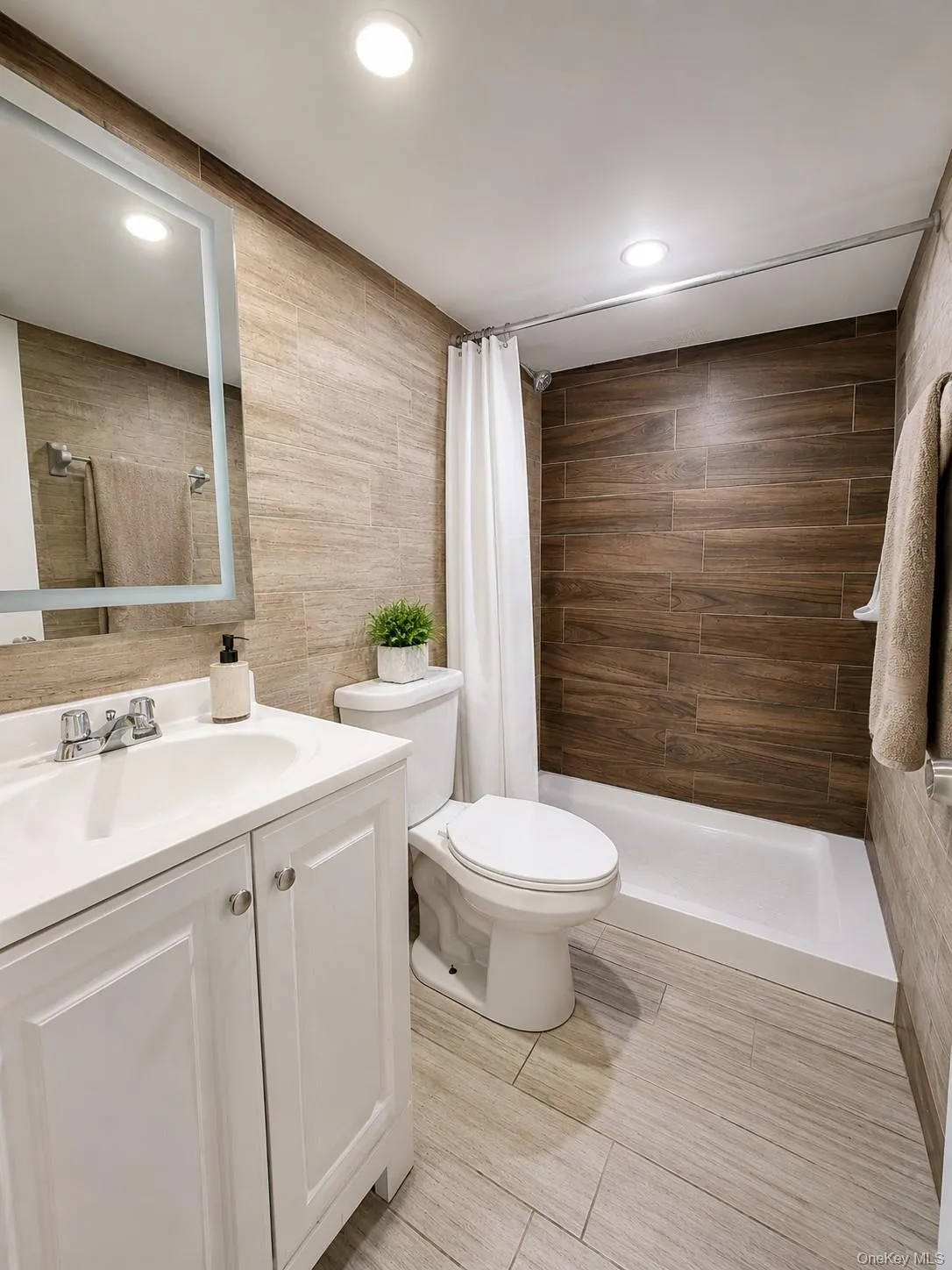 Virtually staged - Basement Bathroom Virtually staged - Basement Bathroom