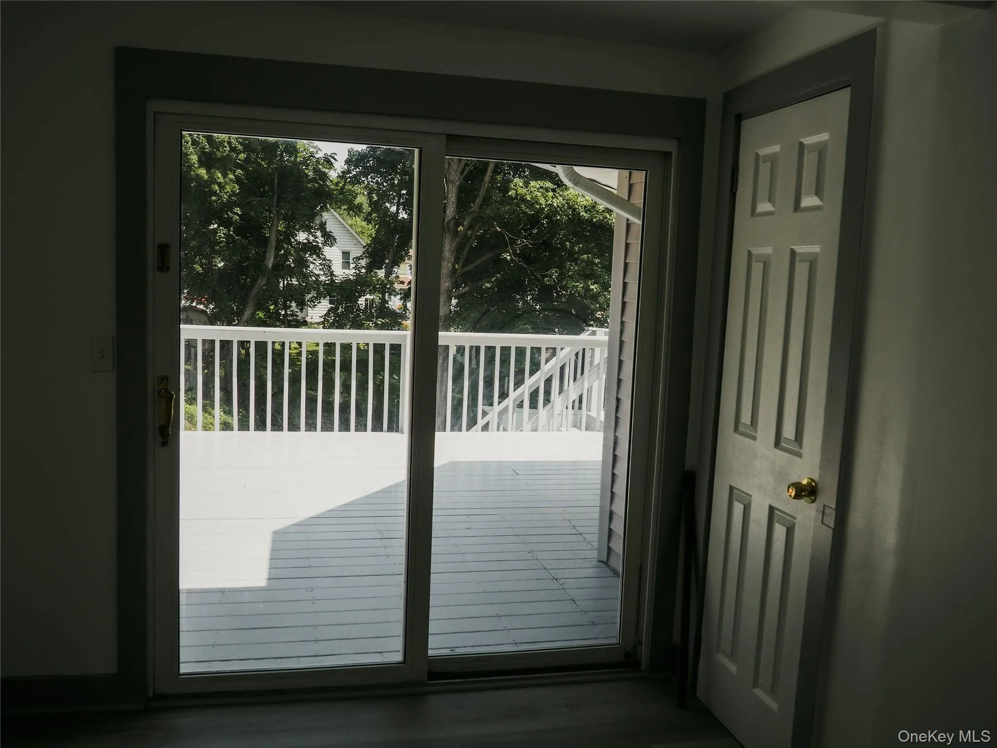This double glass door leads to your large outdoor deck. This double glass door leads to your large outdoor deck.