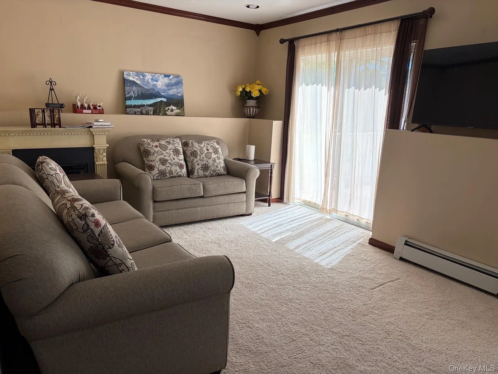 furnished family room with sliding glass door furnished family room with sliding glass door