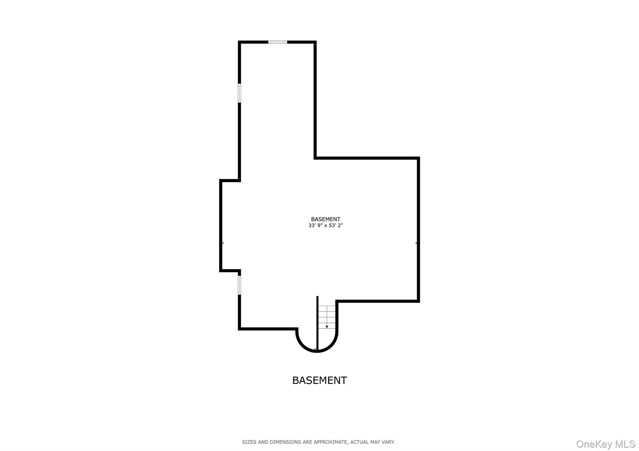 Basement level floorplan Basement level floorplan