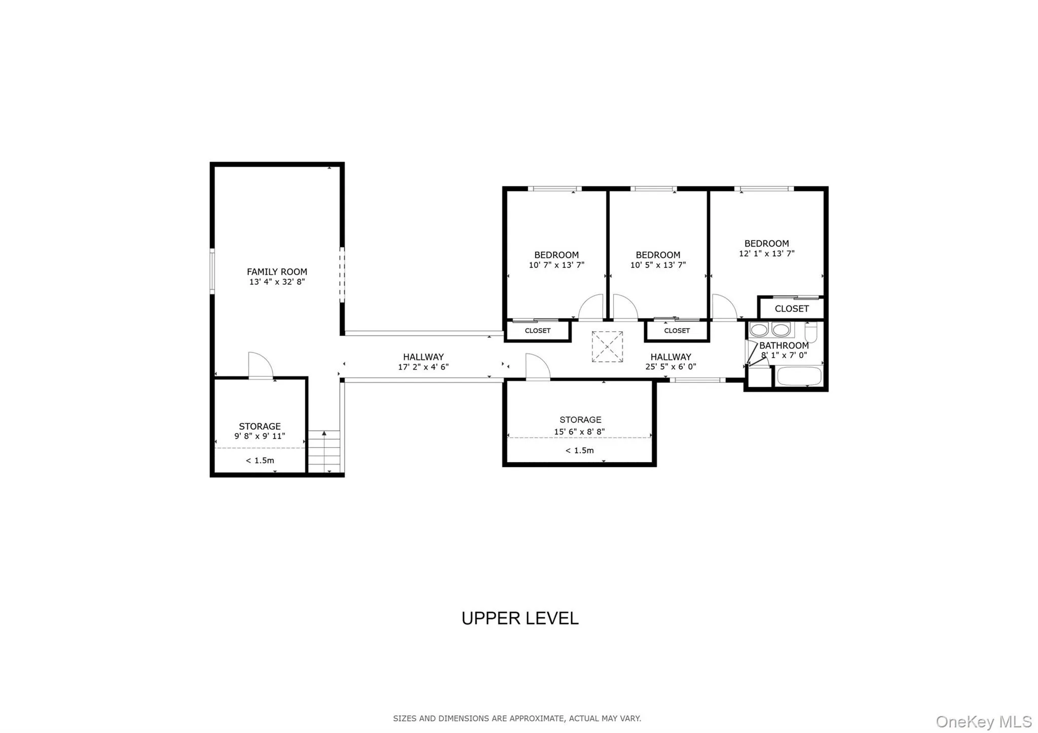 Second level floor plan Second level floor plan