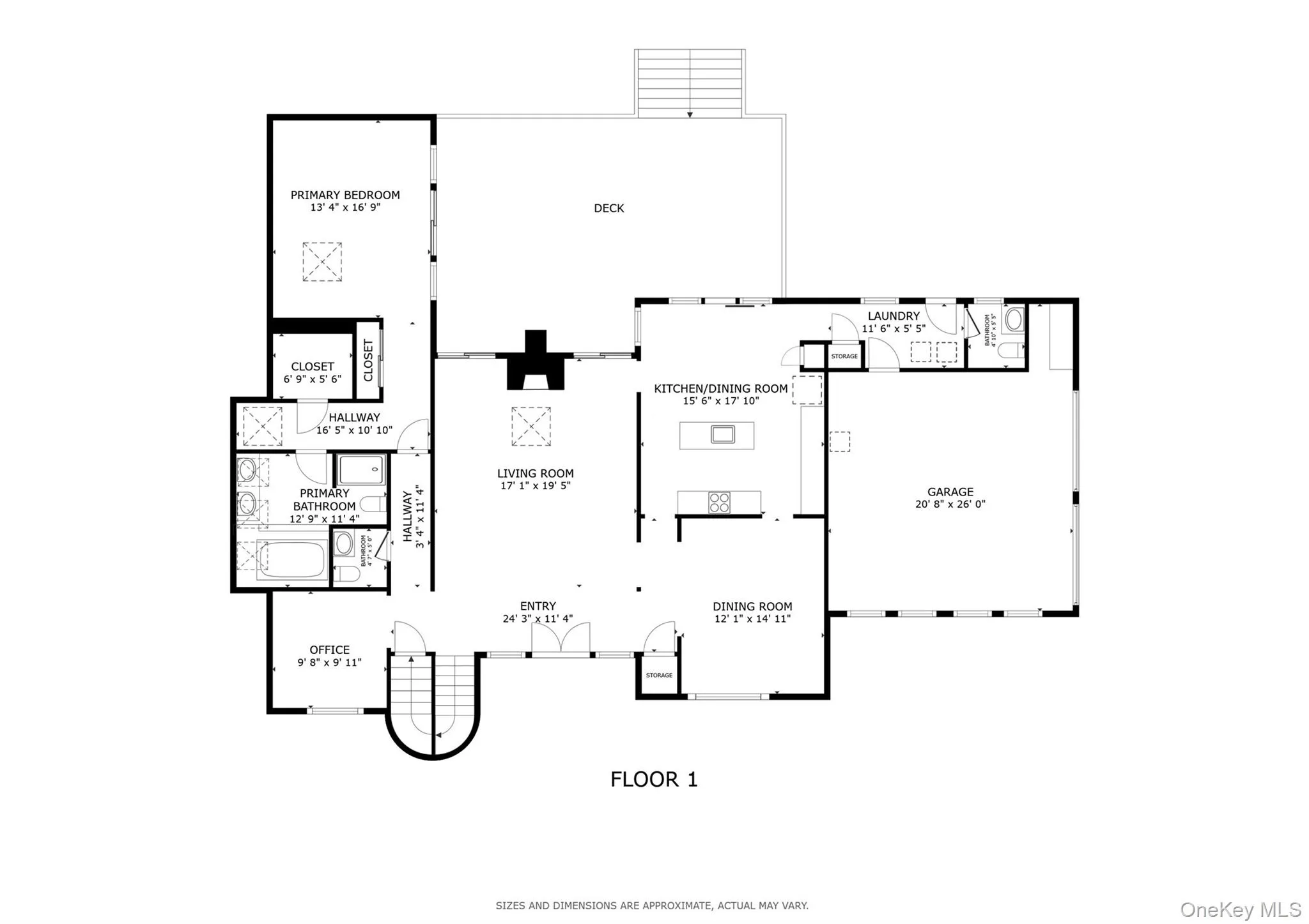 Main level floor plan Main level floor plan