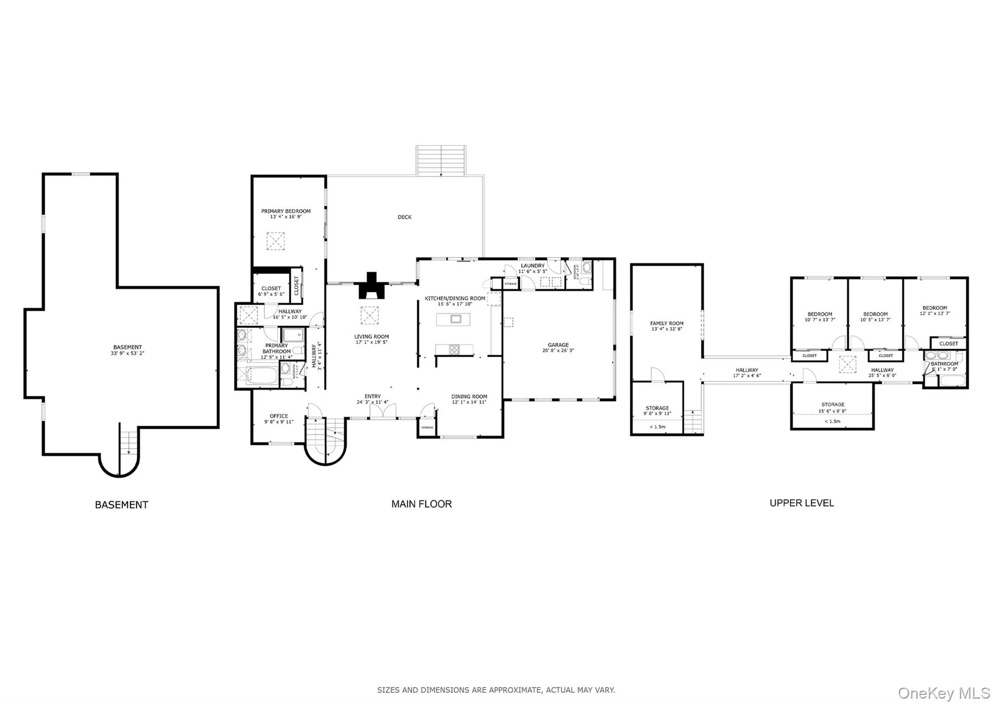 View all three levels on one sheet. View all three levels on one sheet.