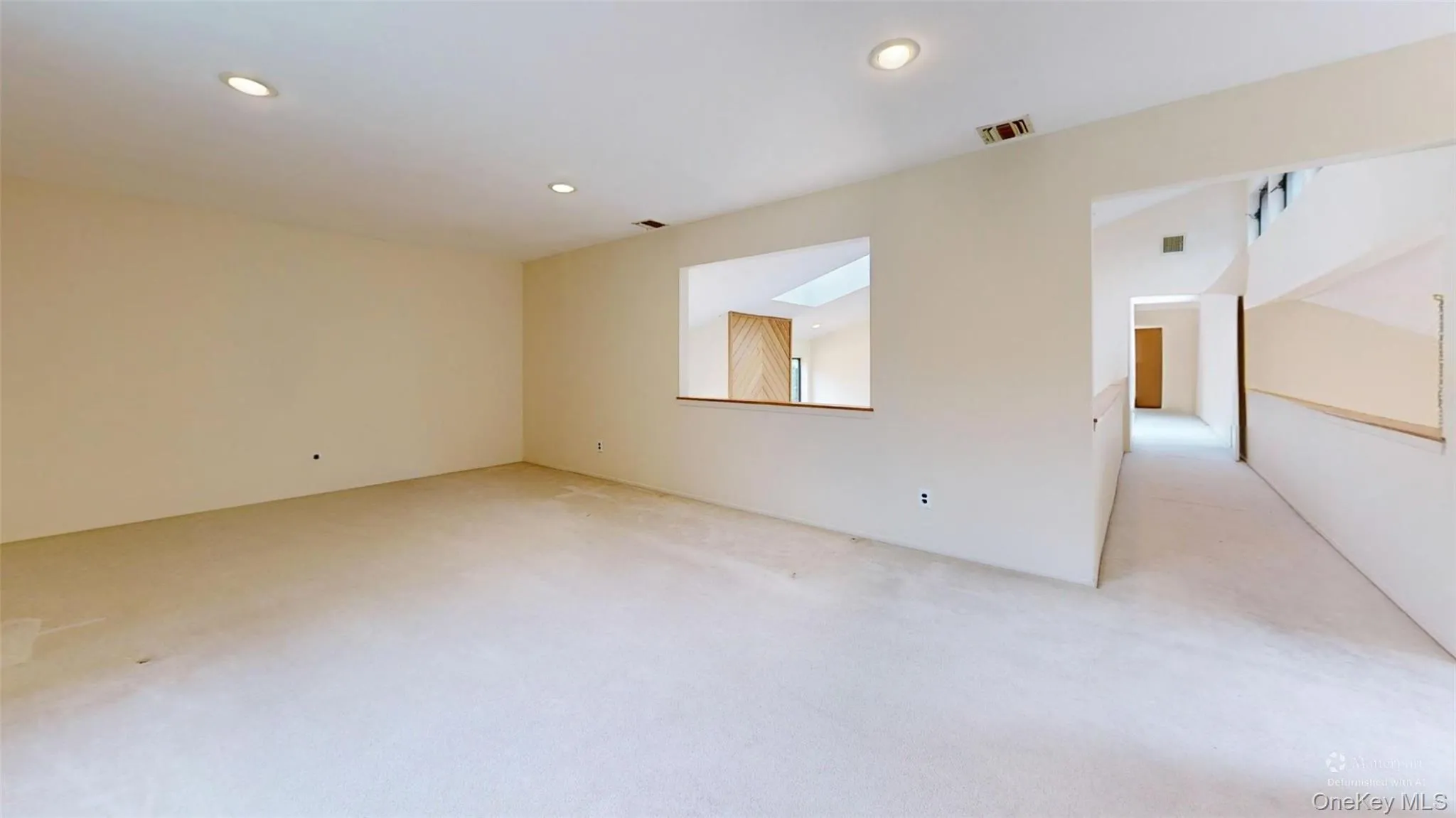 The family room is spacious, allowing for many uses, and features a large adjoining storage room. The family room is spacious, allowing for many uses, and features a large adjoining storage room.