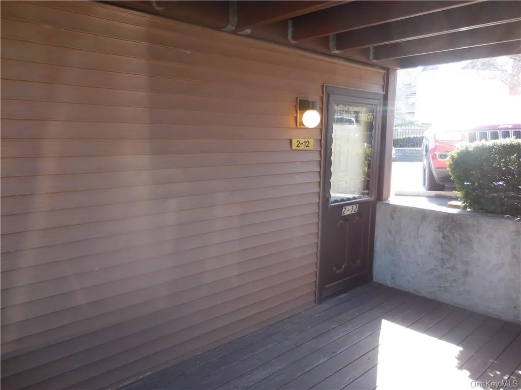 Entry with patio. Entry with patio.
