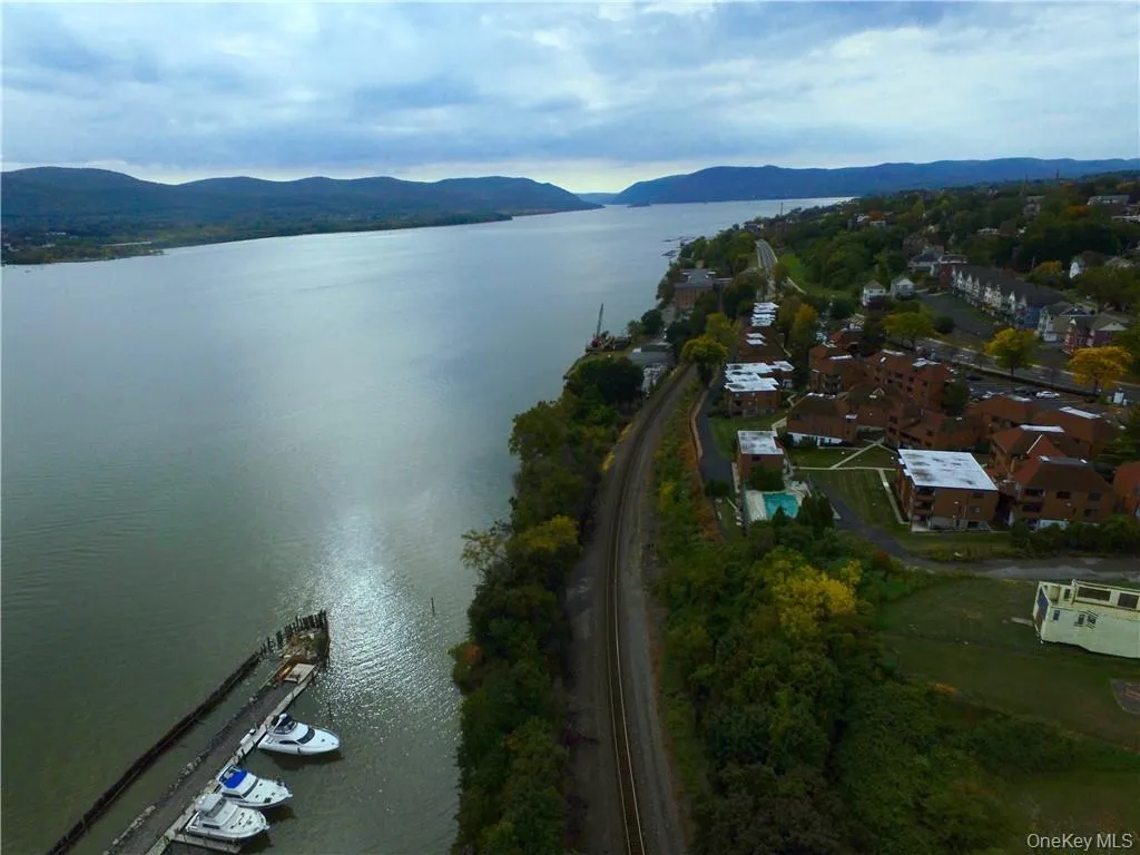 Hudson River air view Hudson River air view
