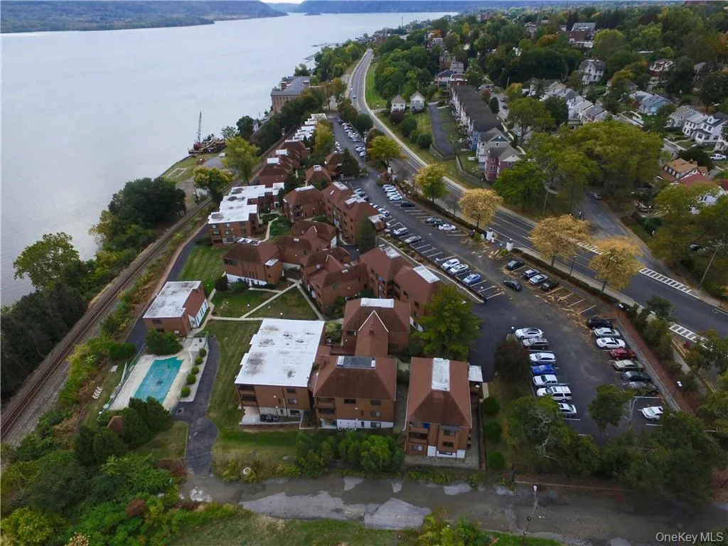 View of the complex and the Hudson River from above. View of the complex and the Hudson River from above.