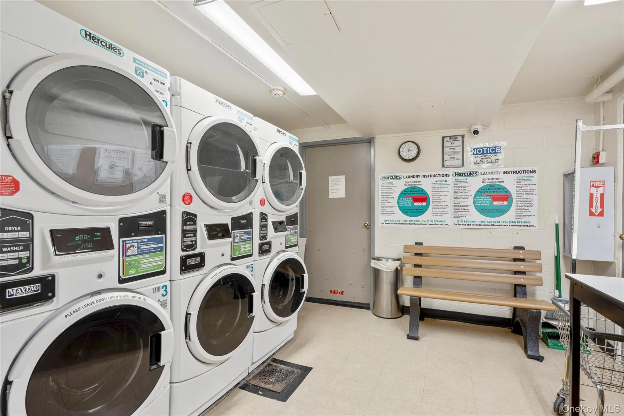 Laundry room located in the lower level. Featuring Hercules machines, which allow payment through the app. Laundry room located in the lower level. Featuring Hercules machines, which allow payment through the app.