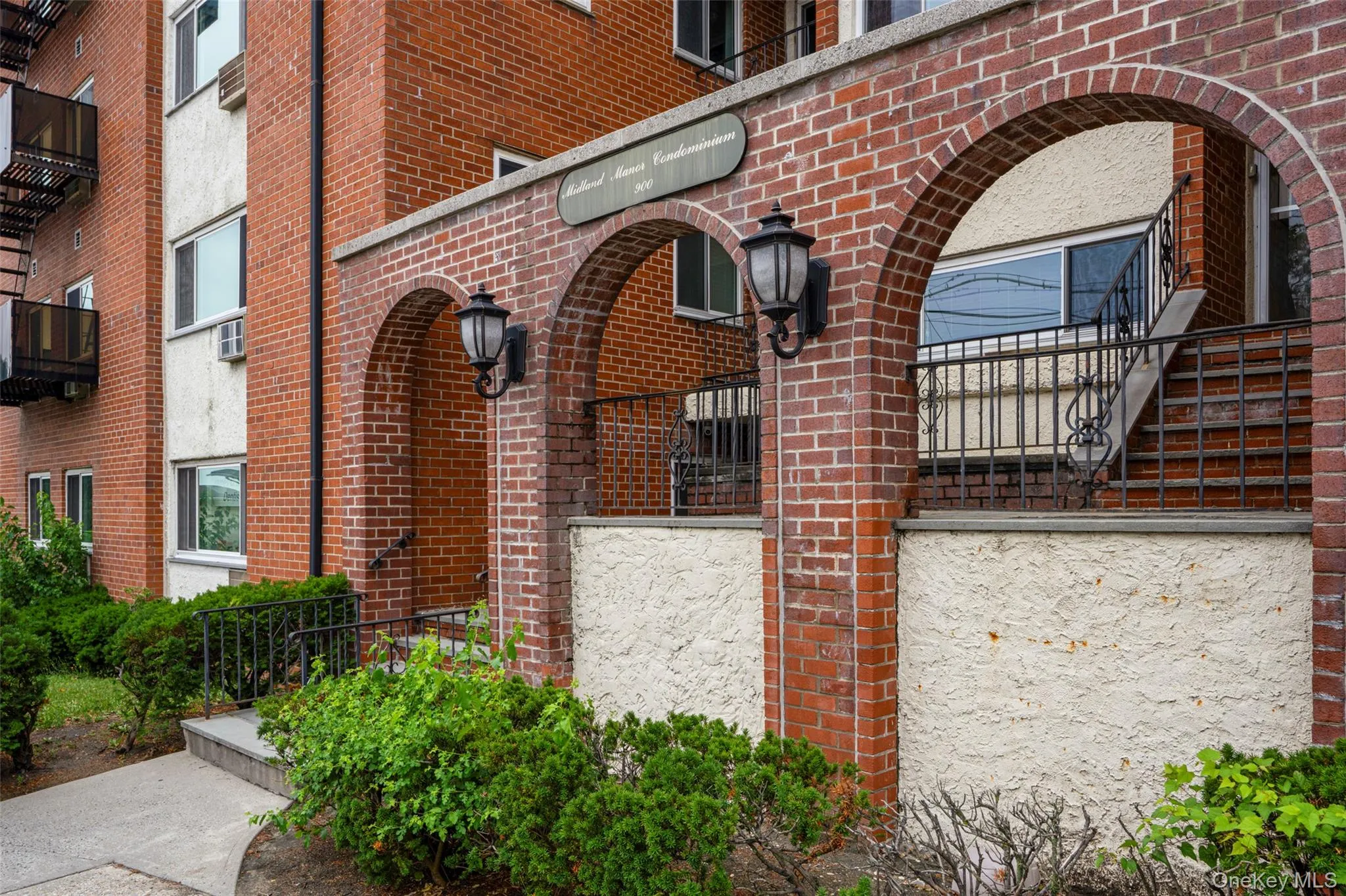 Building entrance. Building entrance.