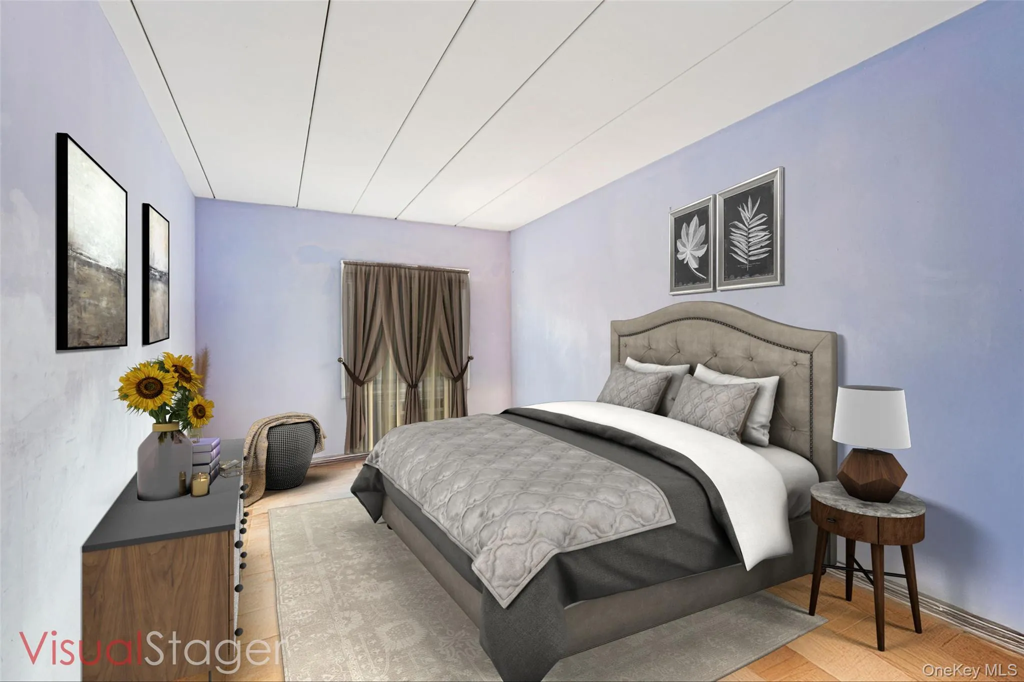 Image is virtually cleared and staged to show the space the apartment has Image is virtually cleared and staged to show the space the apartment has