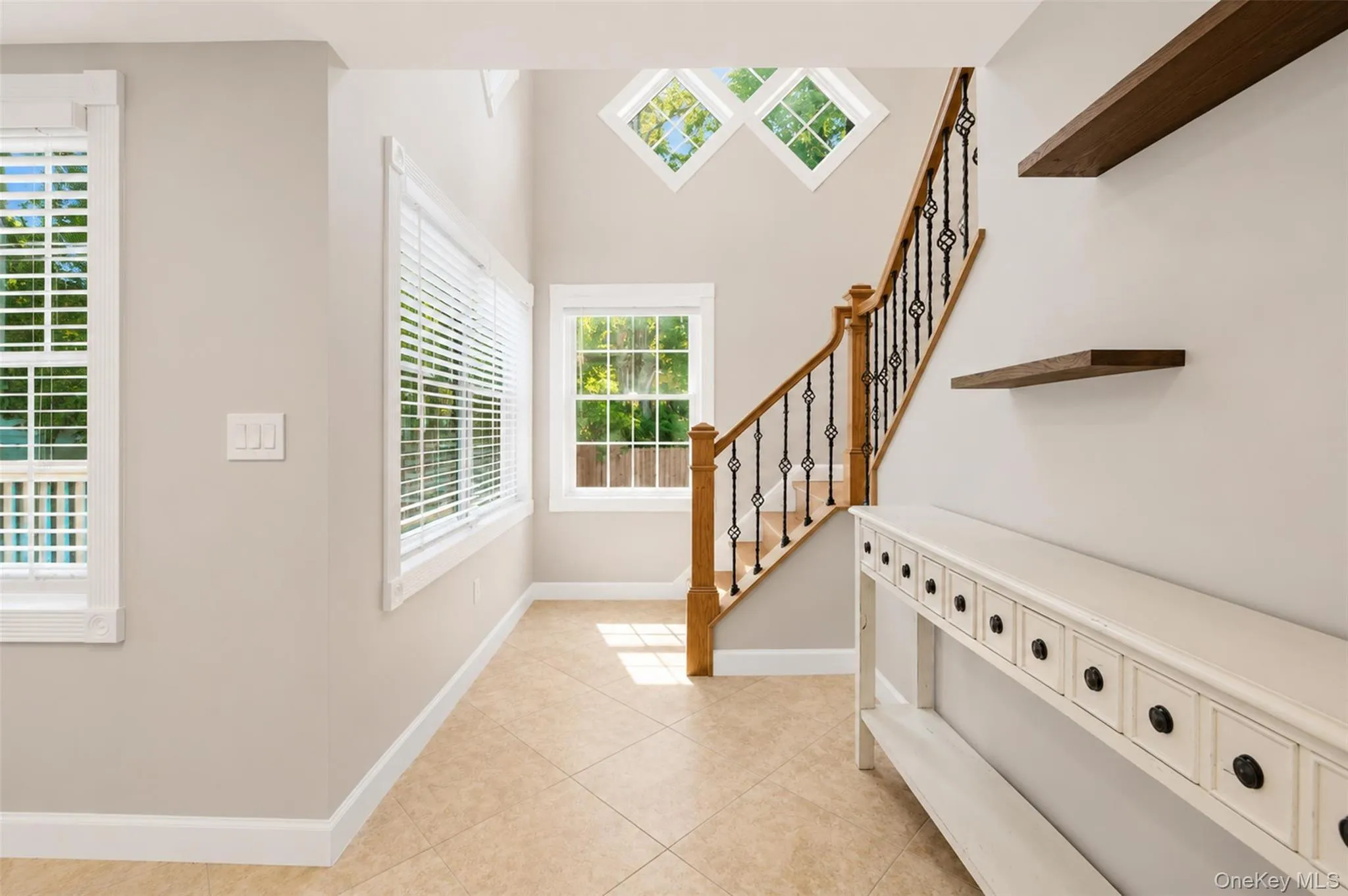 Staircase to second level. Staircase to second level.
