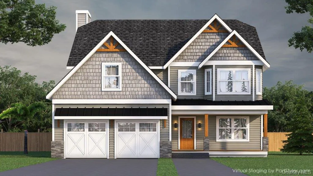 Architectural rendering illustrating the Harper Model's attractive exterior design and curb appeal. Architectural rendering illustrating the Harper Model's attractive exterior design and curb appeal.
