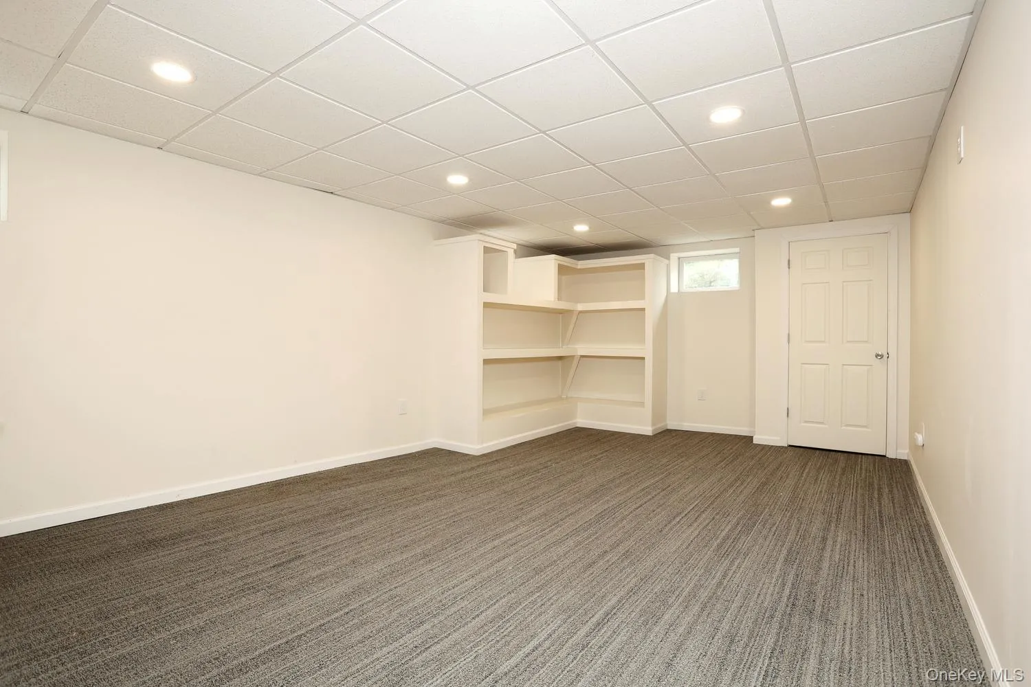 Finished basement with storage and crawl space Finished basement with storage and crawl space
