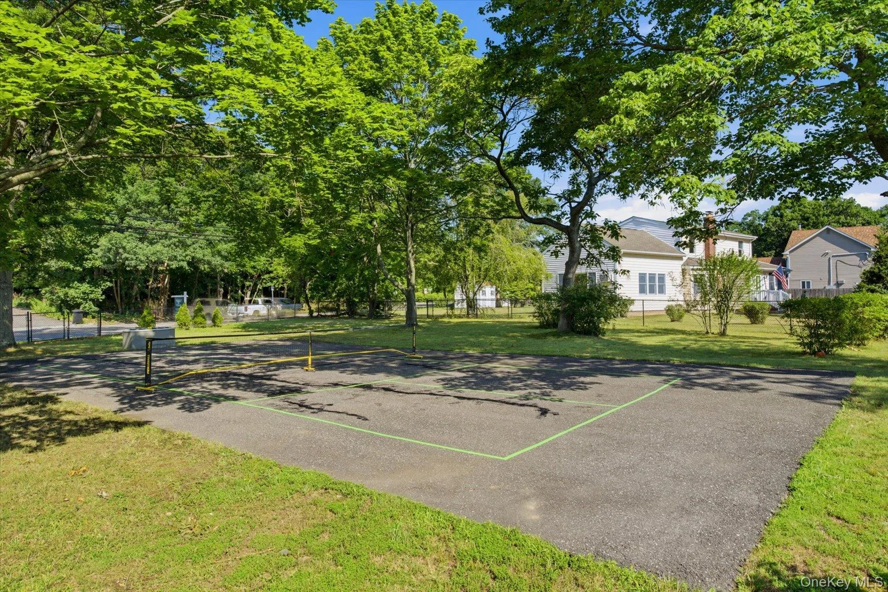 Private pickleball court Private pickleball court