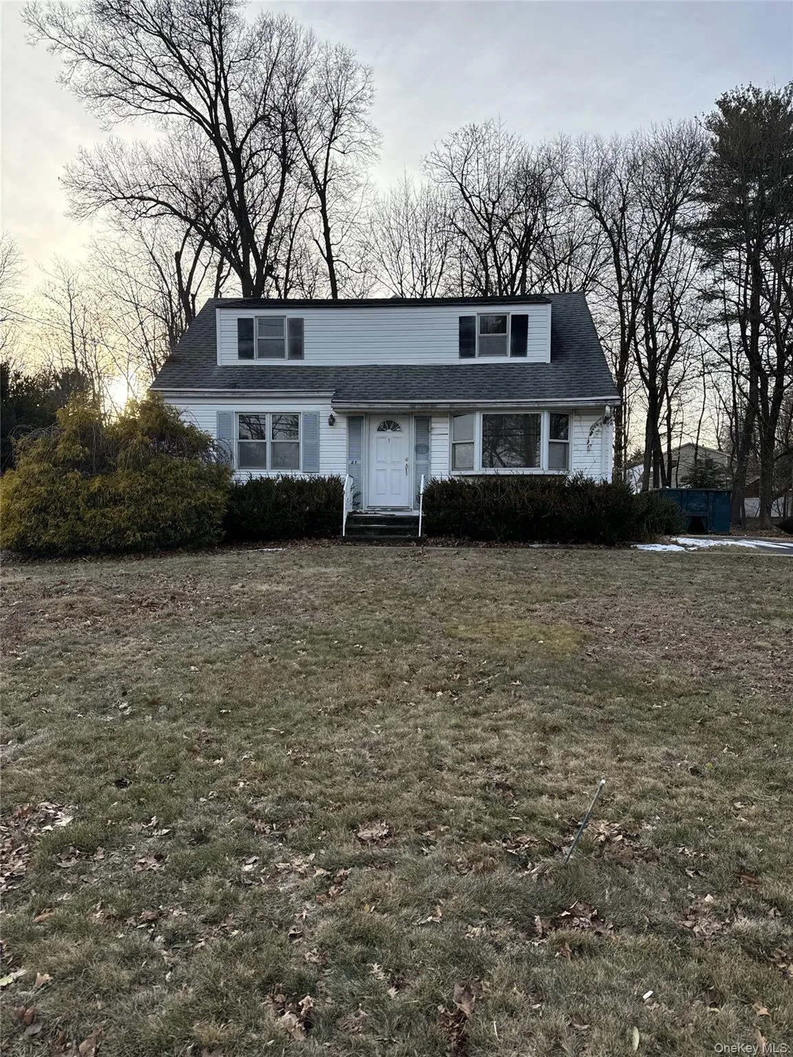 New england style home featuring a front yard 27 Harding New england style home featuring a front yard 27 Harding