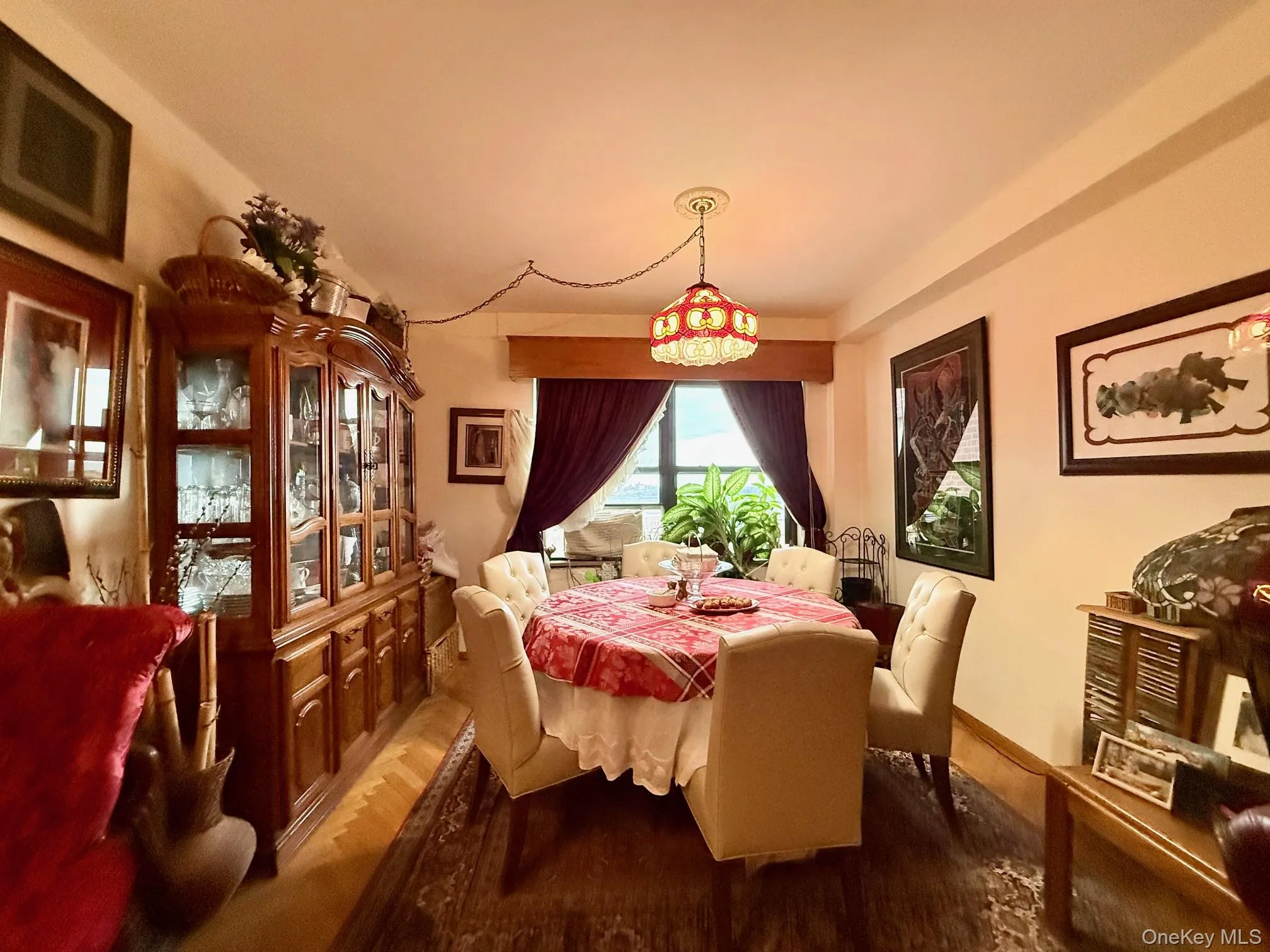 Open to the living room, double panel window, hardwood floors Open to the living room, double panel window, hardwood floors