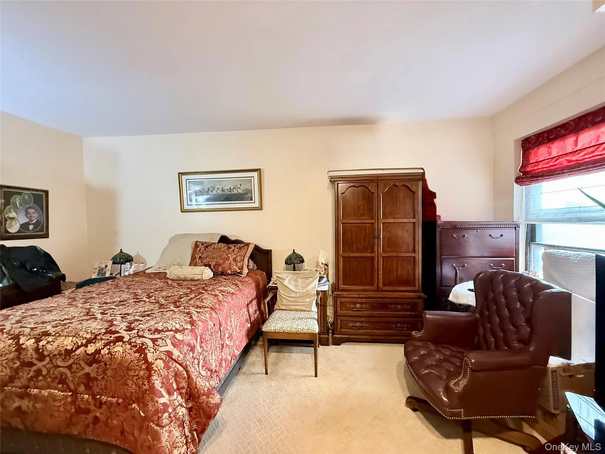 Large primary bedroom, carpeted. There are 2 closets and a large window, an extra closet in the hallway near this bedroom. Large primary bedroom, carpeted. There are 2 closets and a large window, an extra closet in the hallway near this bedroom.