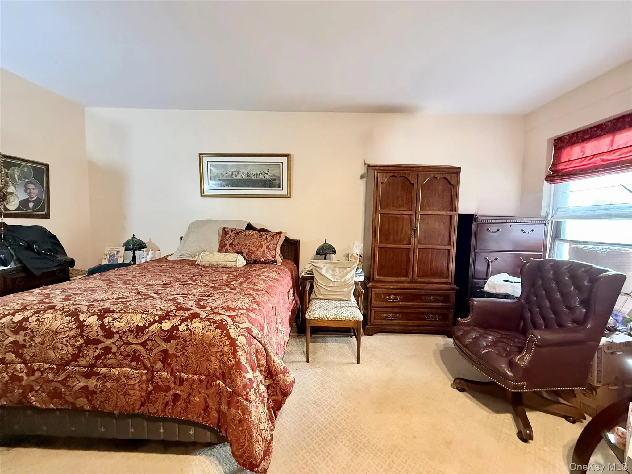 Large primary bedroom, carpeted. There are 2 closets and a large window, an extra closet in the hallway near this bedroom. Large primary bedroom, carpeted. There are 2 closets and a large window, an extra closet in the hallway near this bedroom.