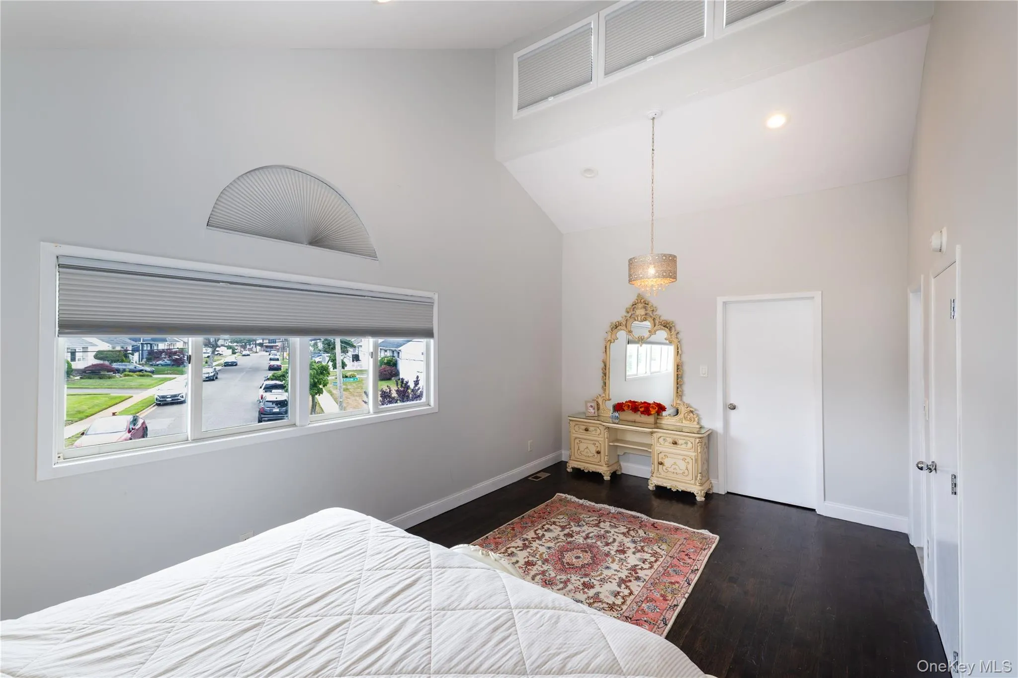Master Bedroom Room featuring a vaulted ceiling with recessed lighting and clerestory windows Master Bedroom Room featuring a vaulted ceiling with recessed lighting and clerestory windows