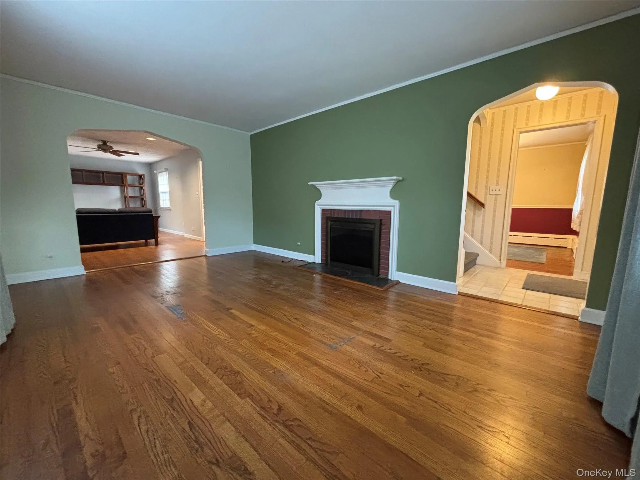 Hardwood flooring throughout the main living area Hardwood flooring throughout the main living area