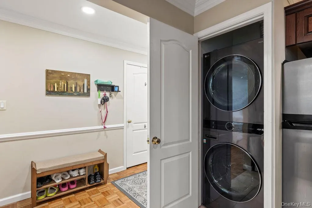In-Unit Stacked Washer/Dryer. In-Unit Stacked Washer/Dryer.