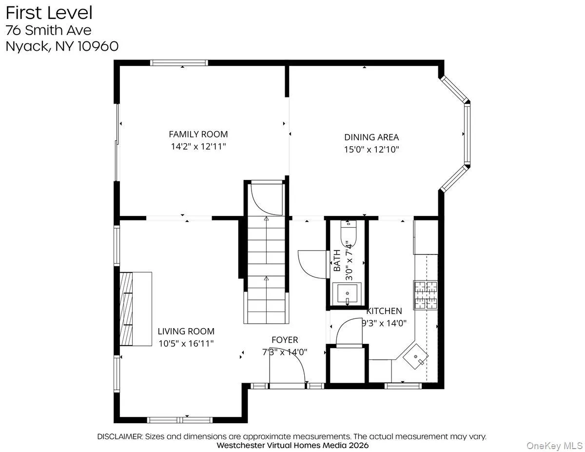 Main level (First floor). Main level (First floor).